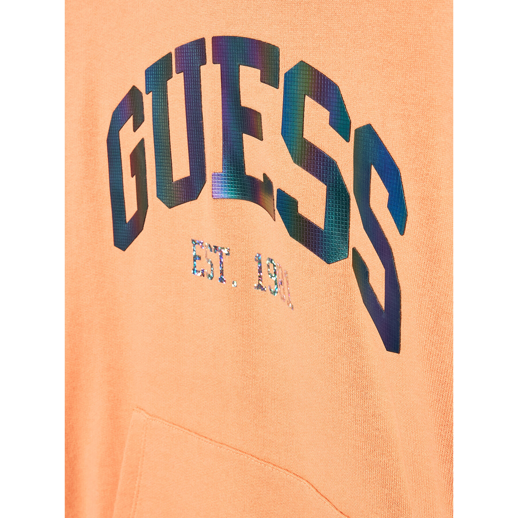 Guess Mikina J3RQ01 KA6R0 Oranžová Regular Fit - Pepit.cz