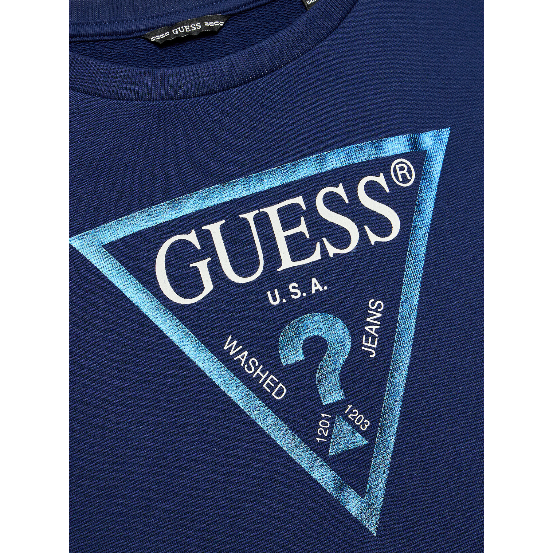 Guess Mikina J74Q10 KAUG0 Tmavomodrá Regular Fit - Pepit.cz