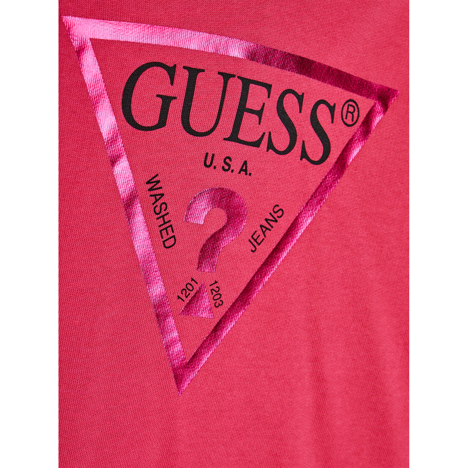 Guess Mikina J83Q14 KAUG0 Růžová Regular Fit - Pepit.cz