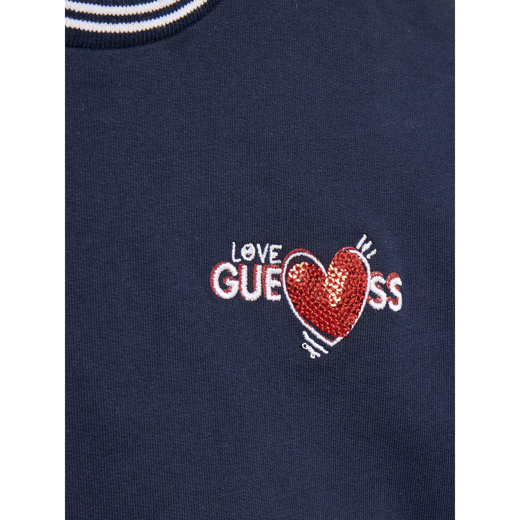 Guess Mikina K3YQ06 KA6R0 Tmavomodrá Regular Fit - Pepit.cz