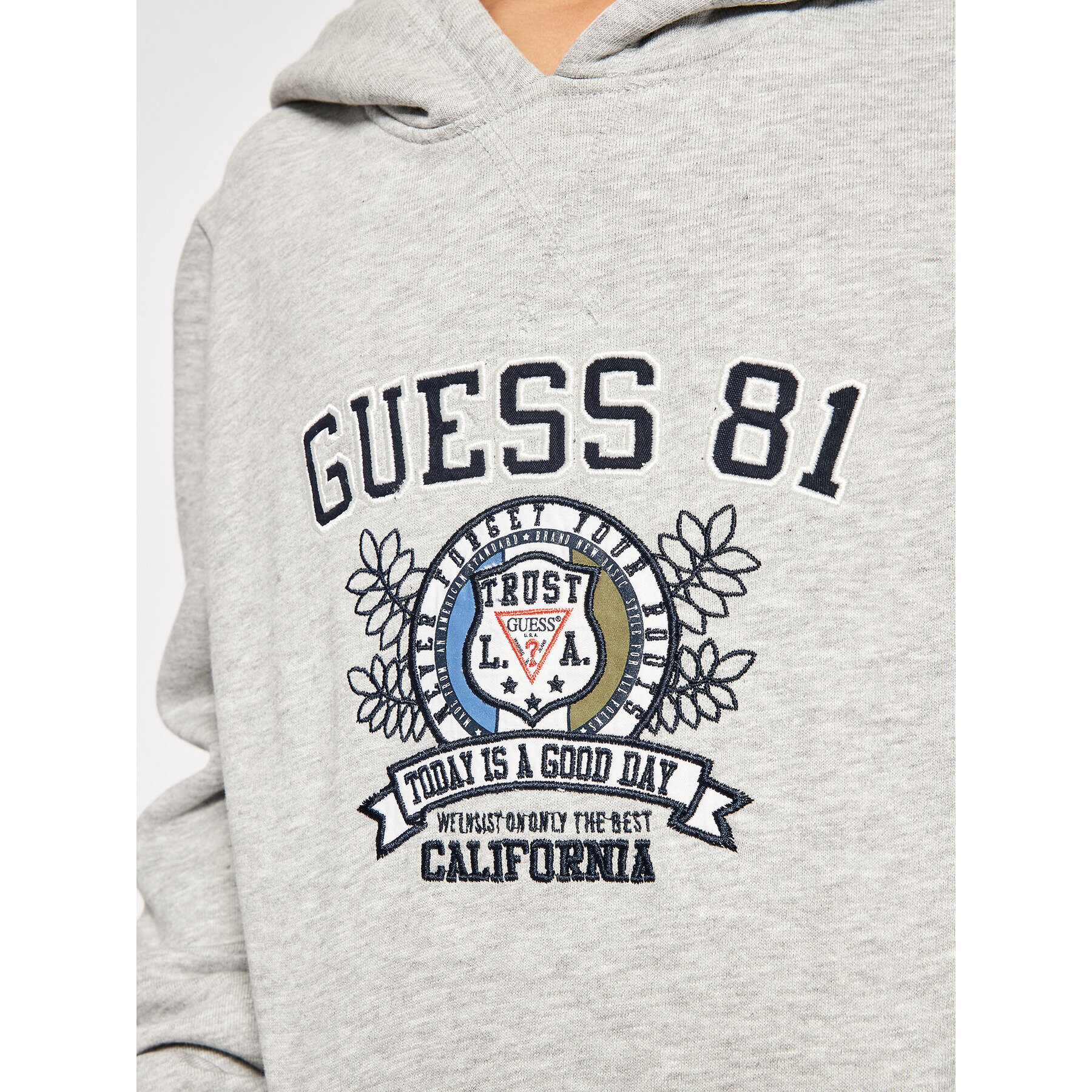 Guess Mikina L1YQ16 K9W01 Šedá Regular Fit - Pepit.cz