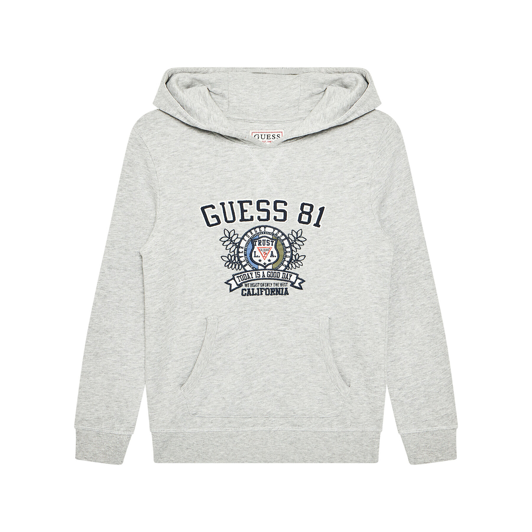 Guess Mikina L1YQ16 K9W01 Šedá Regular Fit - Pepit.cz