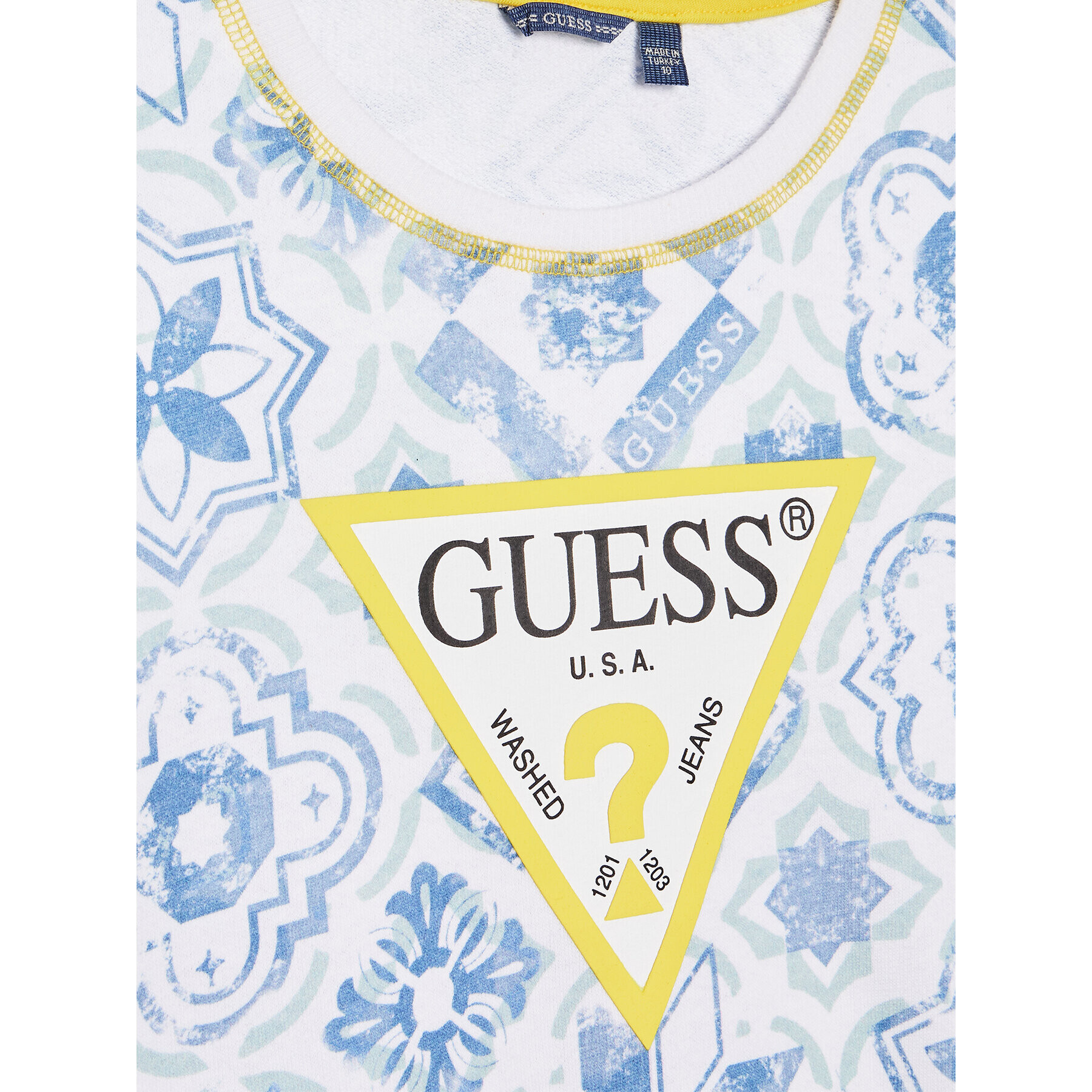 Guess Mikina L2GQ00 KA6R3 Bílá Regular Fit - Pepit.cz