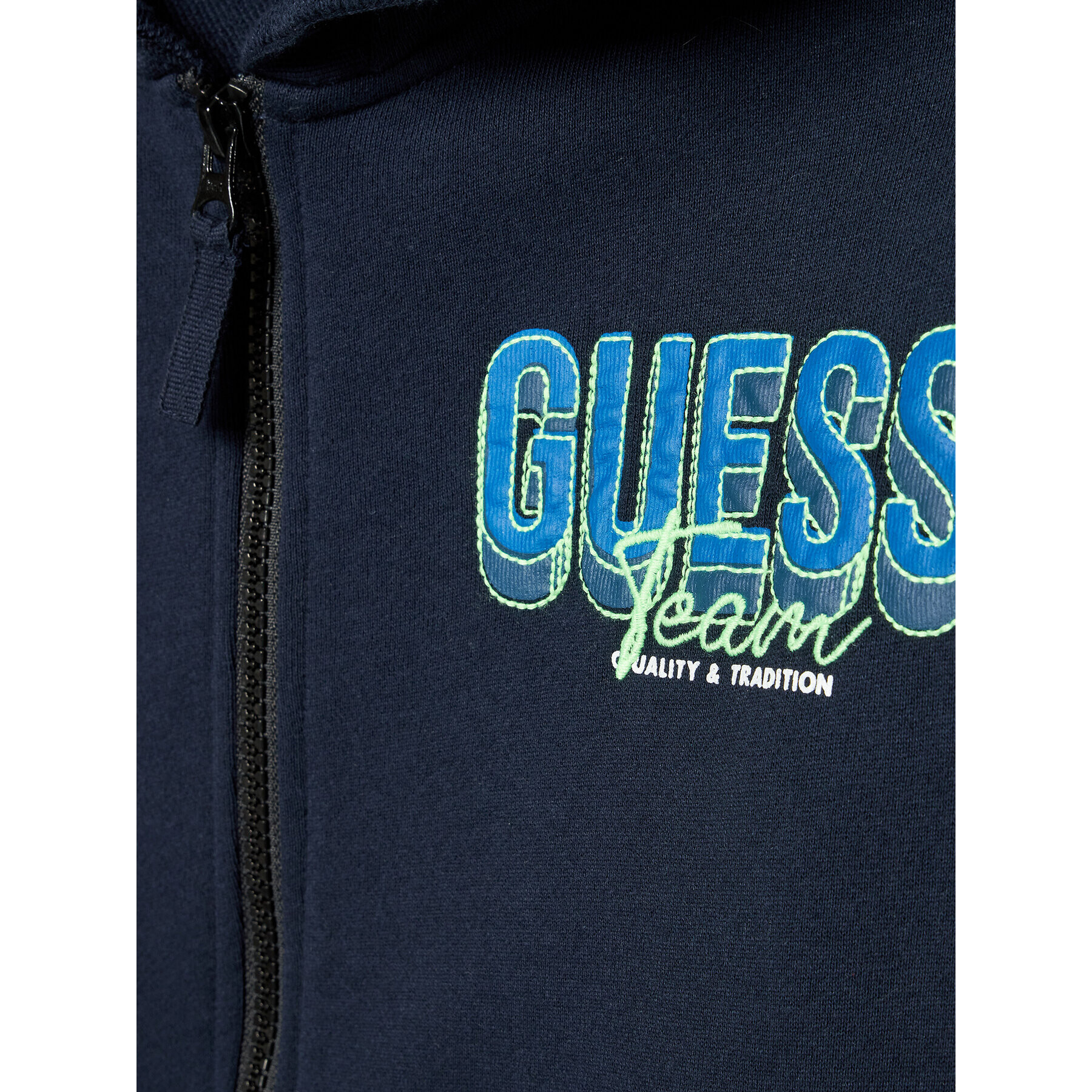 Guess Mikina L2GQ07 KA6R0 Tmavomodrá Regular Fit - Pepit.cz