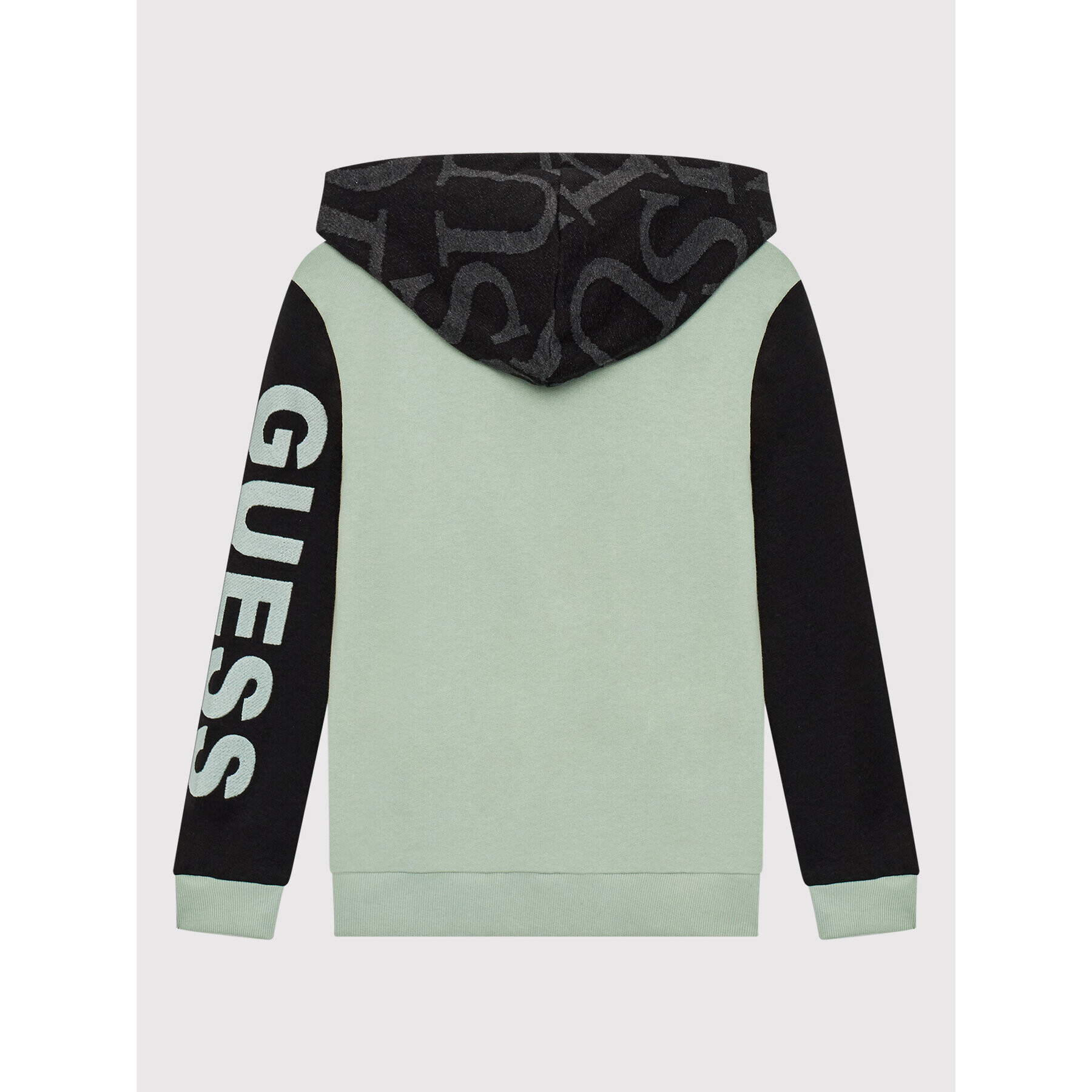 Guess Mikina L2YQ04 KA6R0 Zelená Regular Fit - Pepit.cz