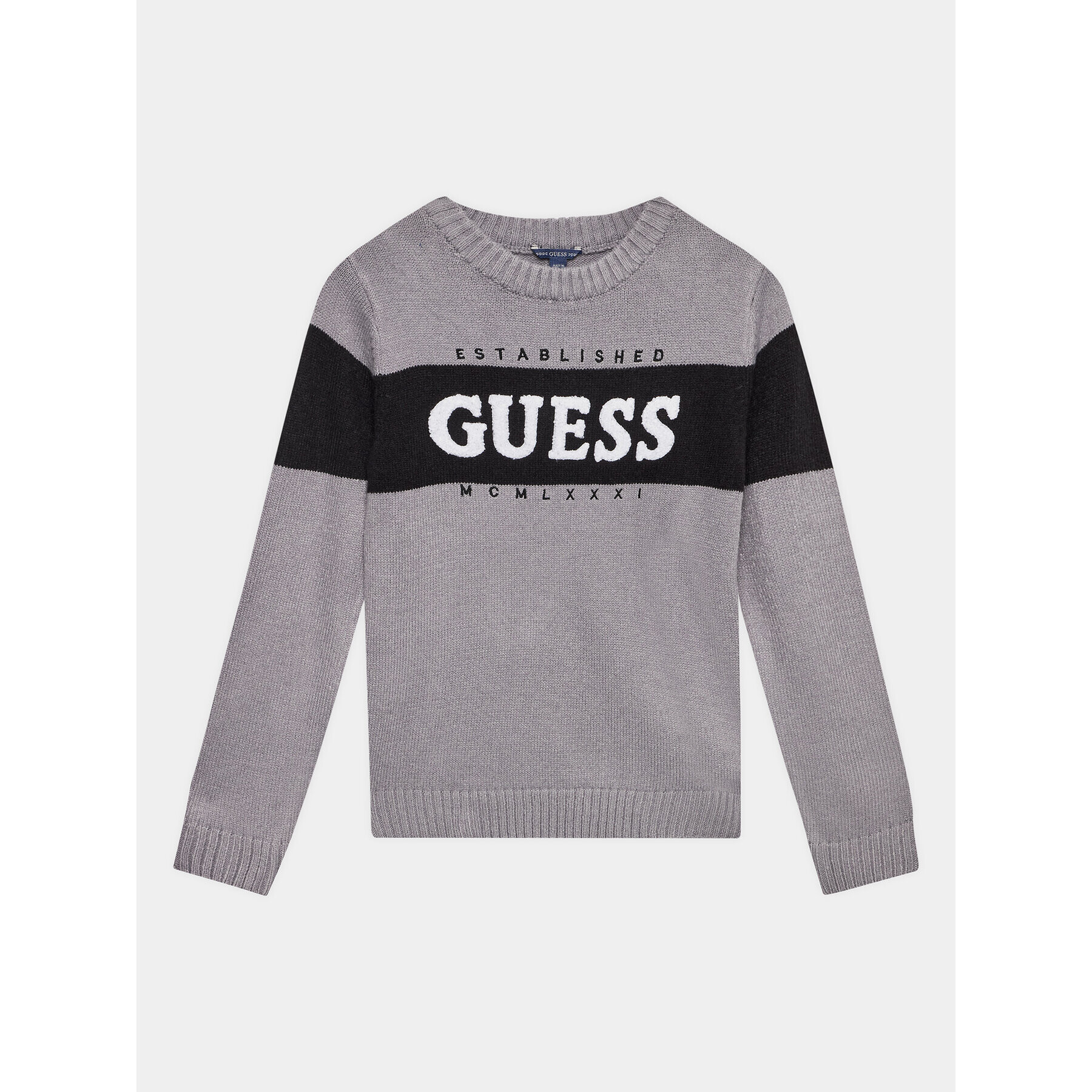 Guess Mikina L3BR00 Z32N0 Šedá Regular Fit - Pepit.cz