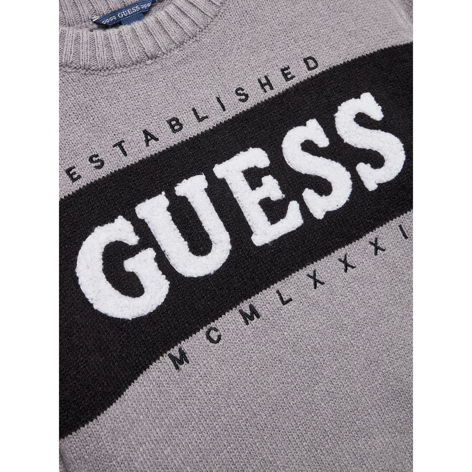 Guess Mikina L3BR00 Z32N0 Šedá Regular Fit - Pepit.cz