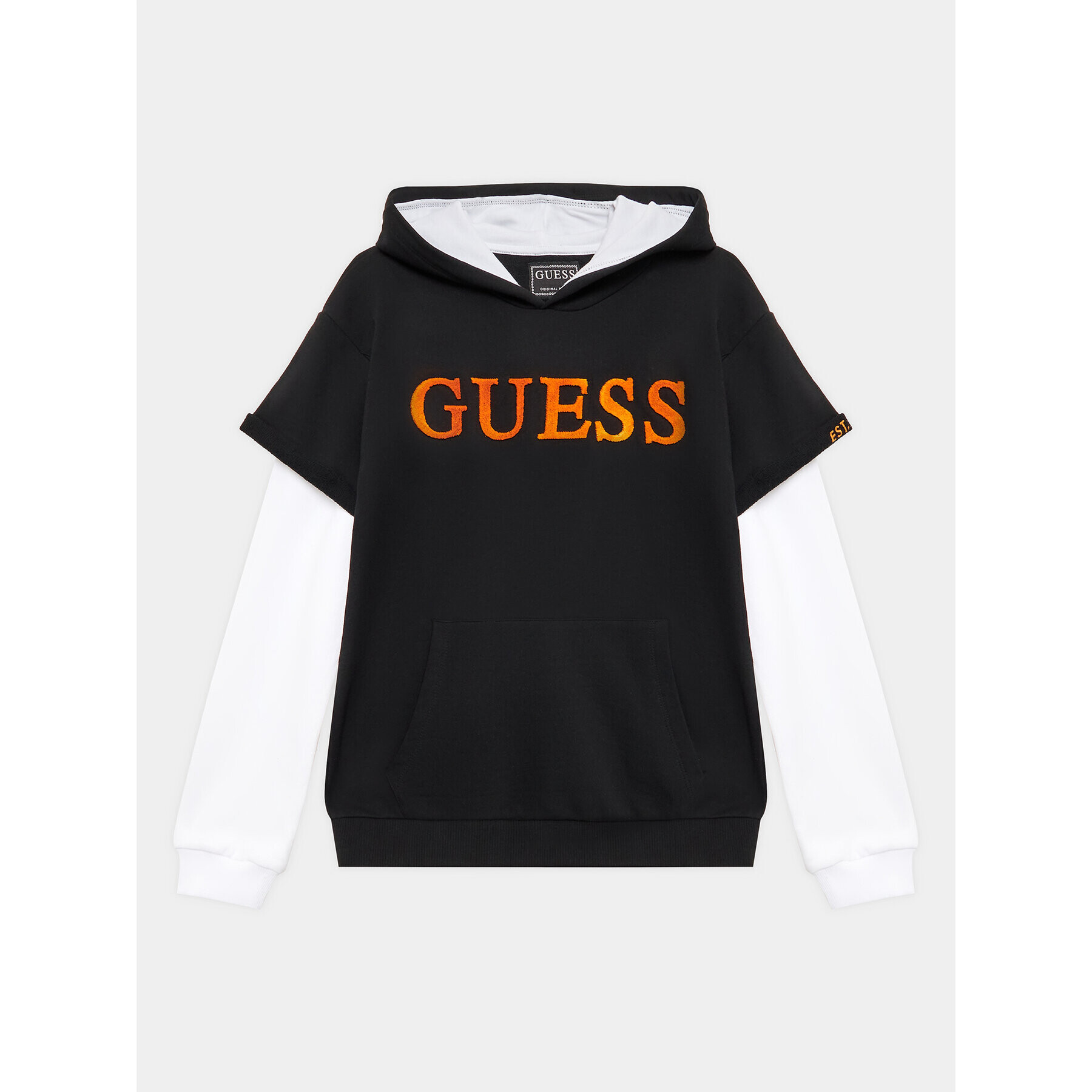 Guess Mikina L3YQ00 KA6R3 Černá Regular Fit - Pepit.cz