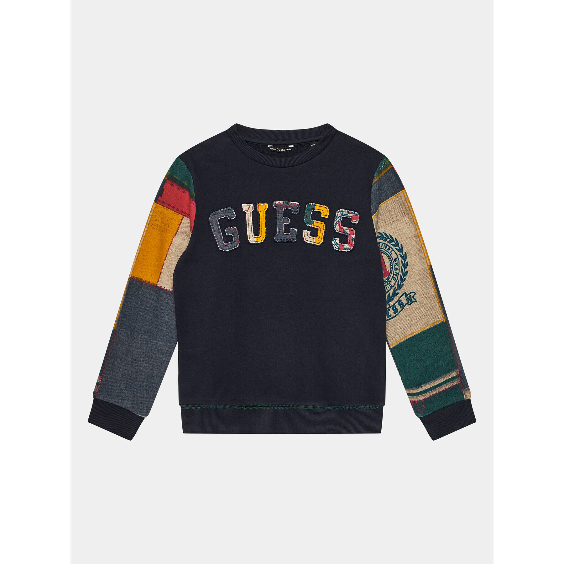 Guess Mikina L4RQ02 KA6R3 Tmavomodrá Regular Fit - Pepit.cz