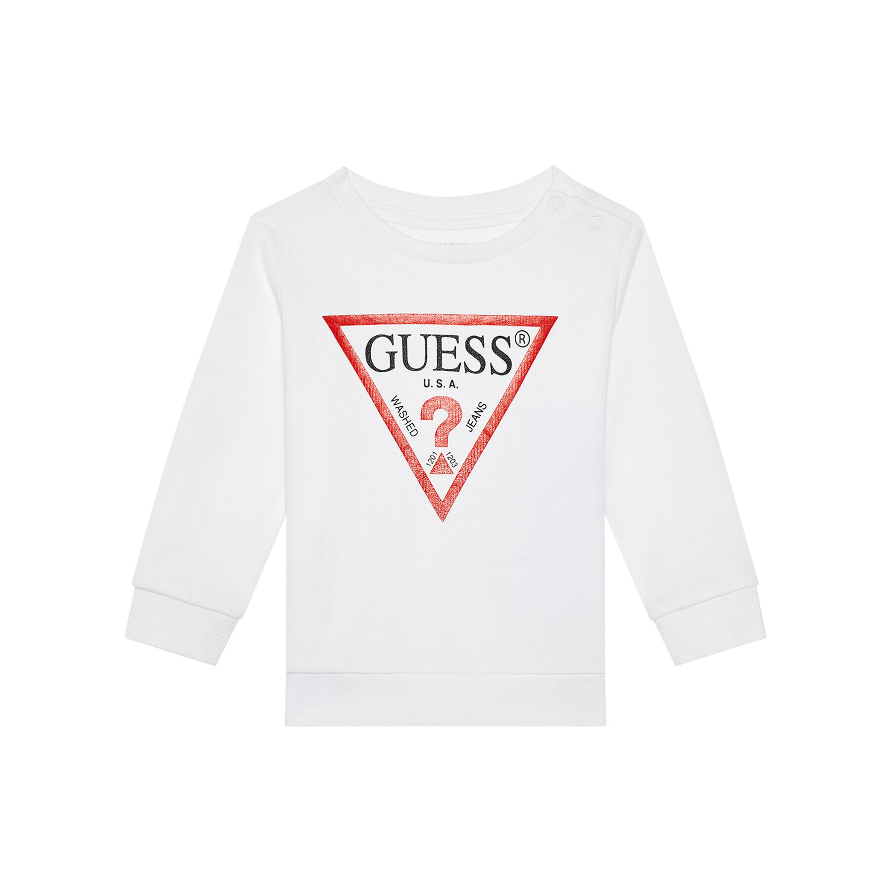 Guess Mikina L73Q09 KAUG0 Bílá Regular Fit - Pepit.cz