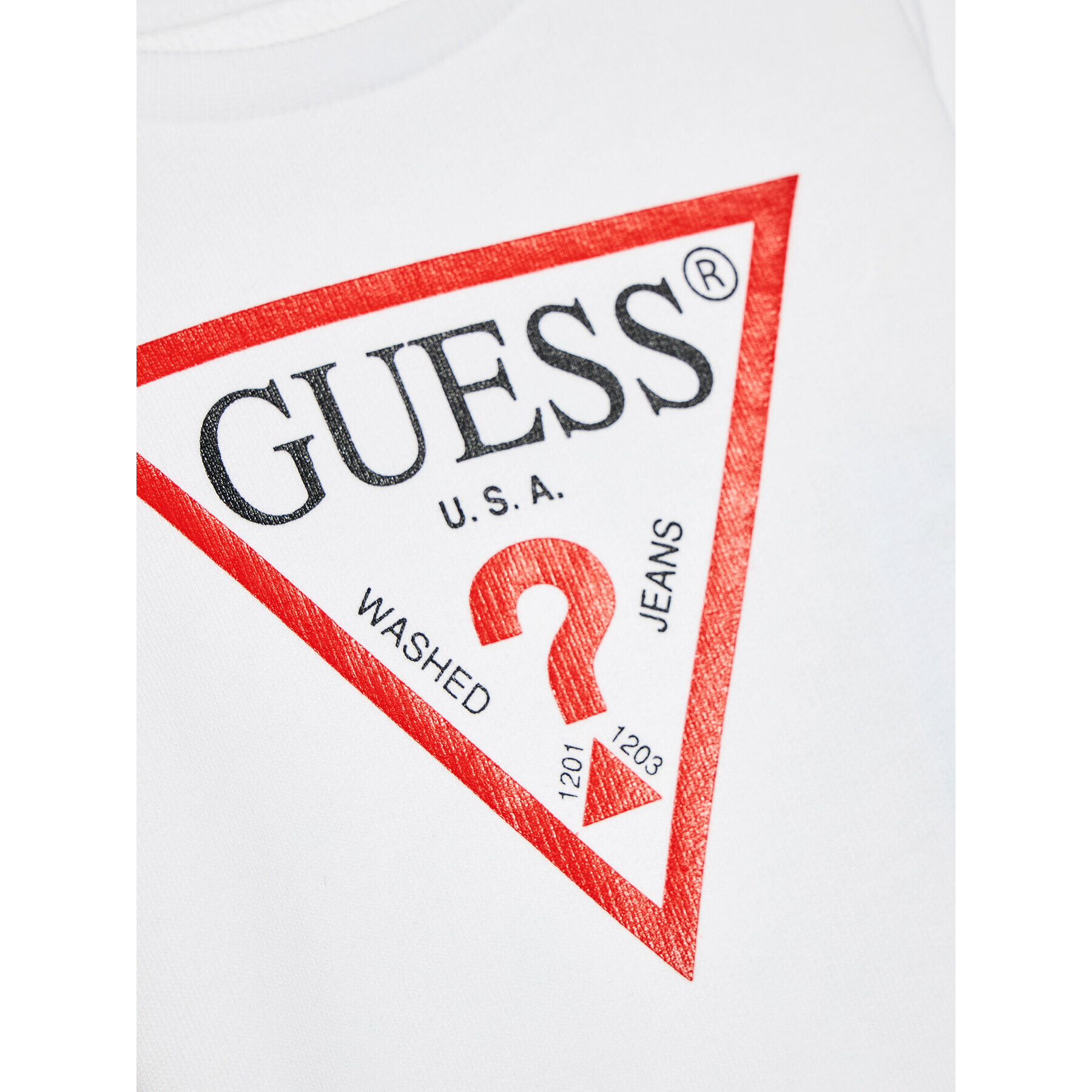 Guess Mikina L73Q09 KAUG0 Bílá Regular Fit - Pepit.cz