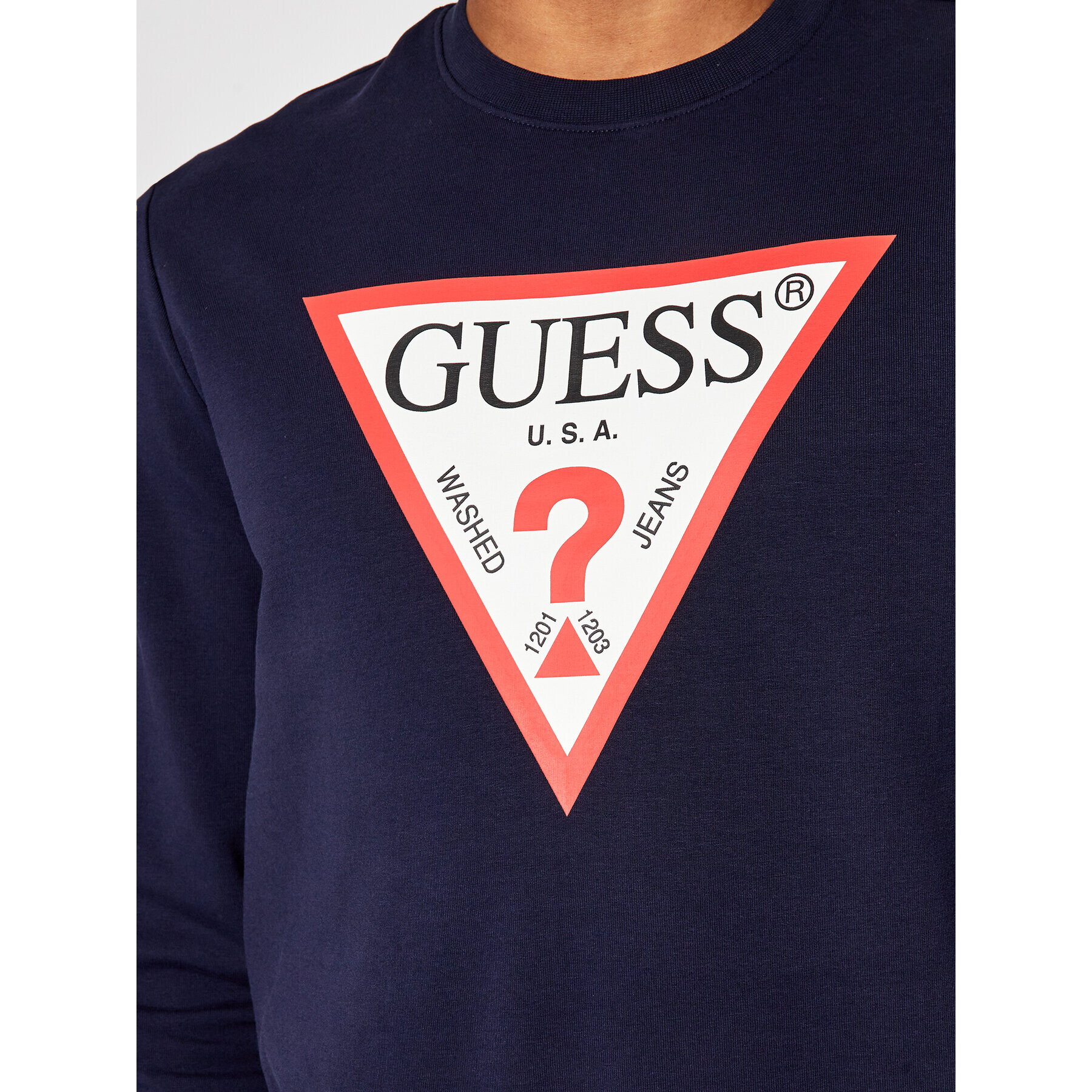 Guess Mikina M1RQ37 K6ZS1 Tmavomodrá Slim Fit - Pepit.cz