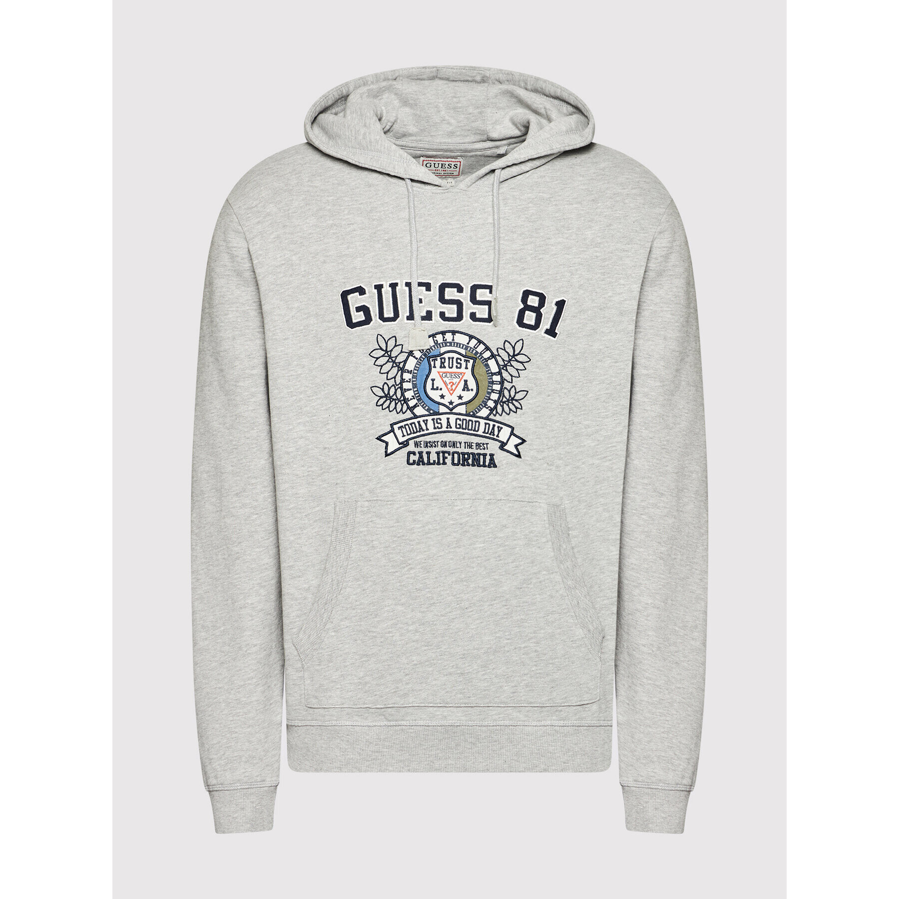 Guess Mikina M1YQ59 K9W01 Šedá Regular Fit - Pepit.cz