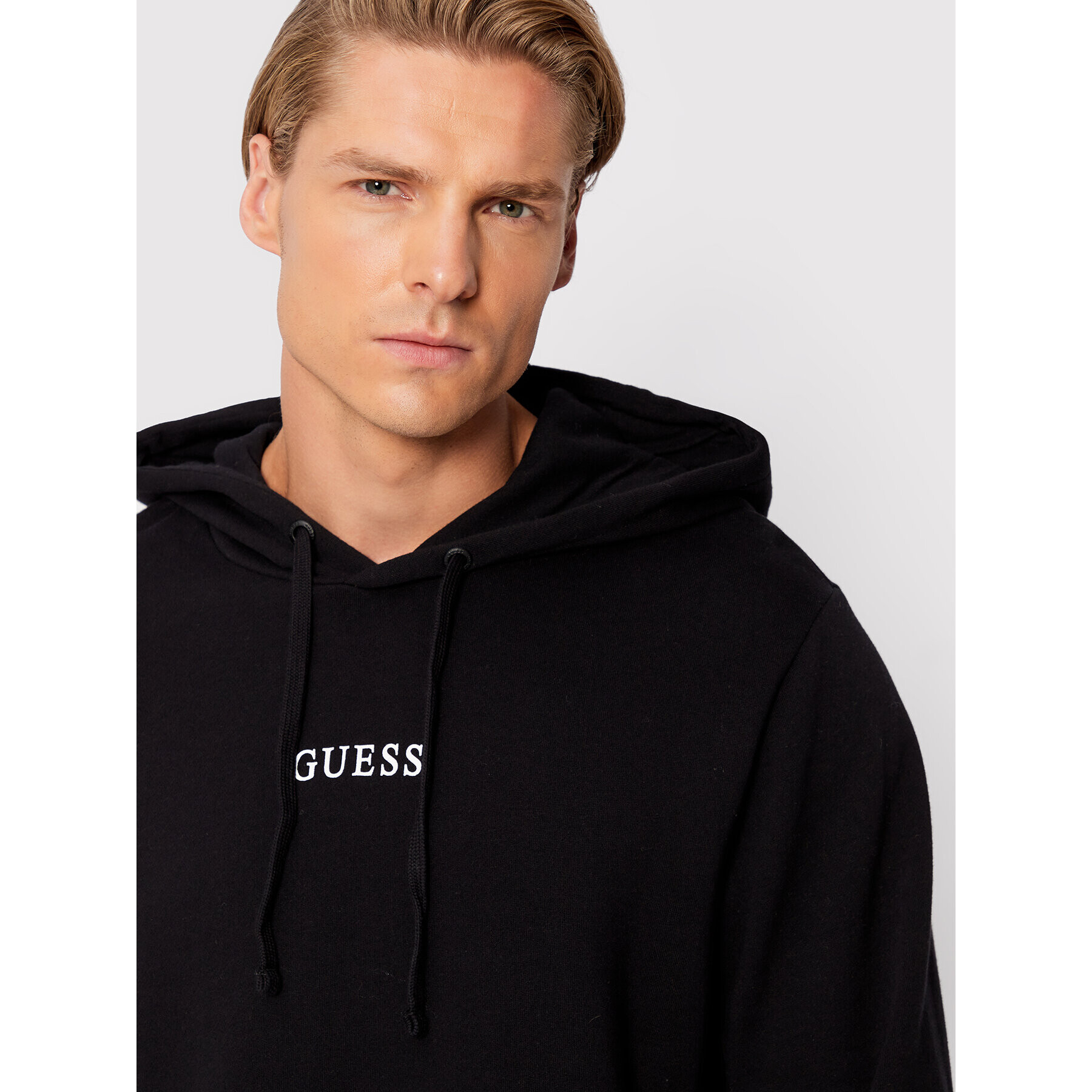 Guess Mikina M2BQ50 K9YH1 Černá Regular Fit - Pepit.cz