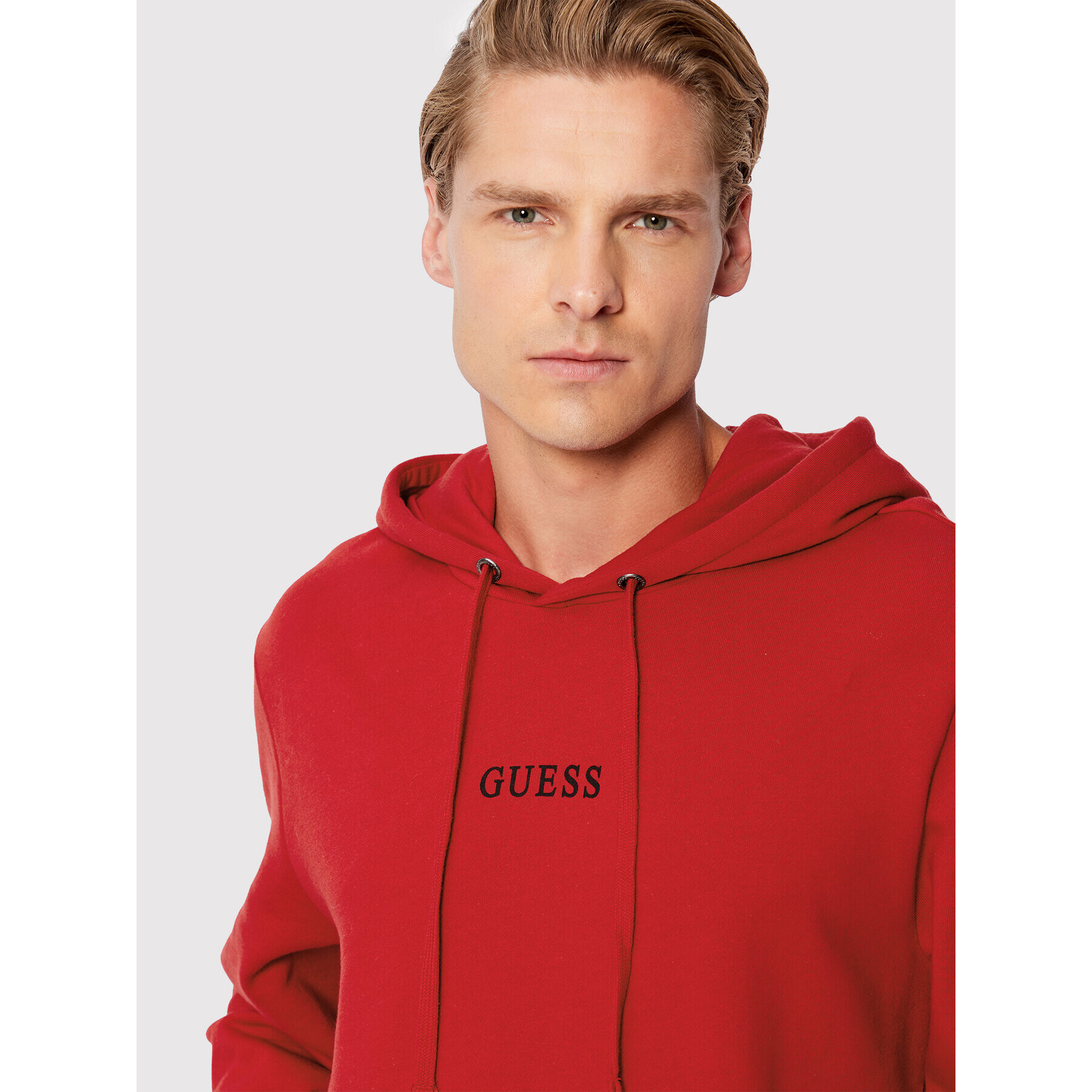 Guess Mikina M2BQ50 K9YH1 Červená Regular Fit - Pepit.cz