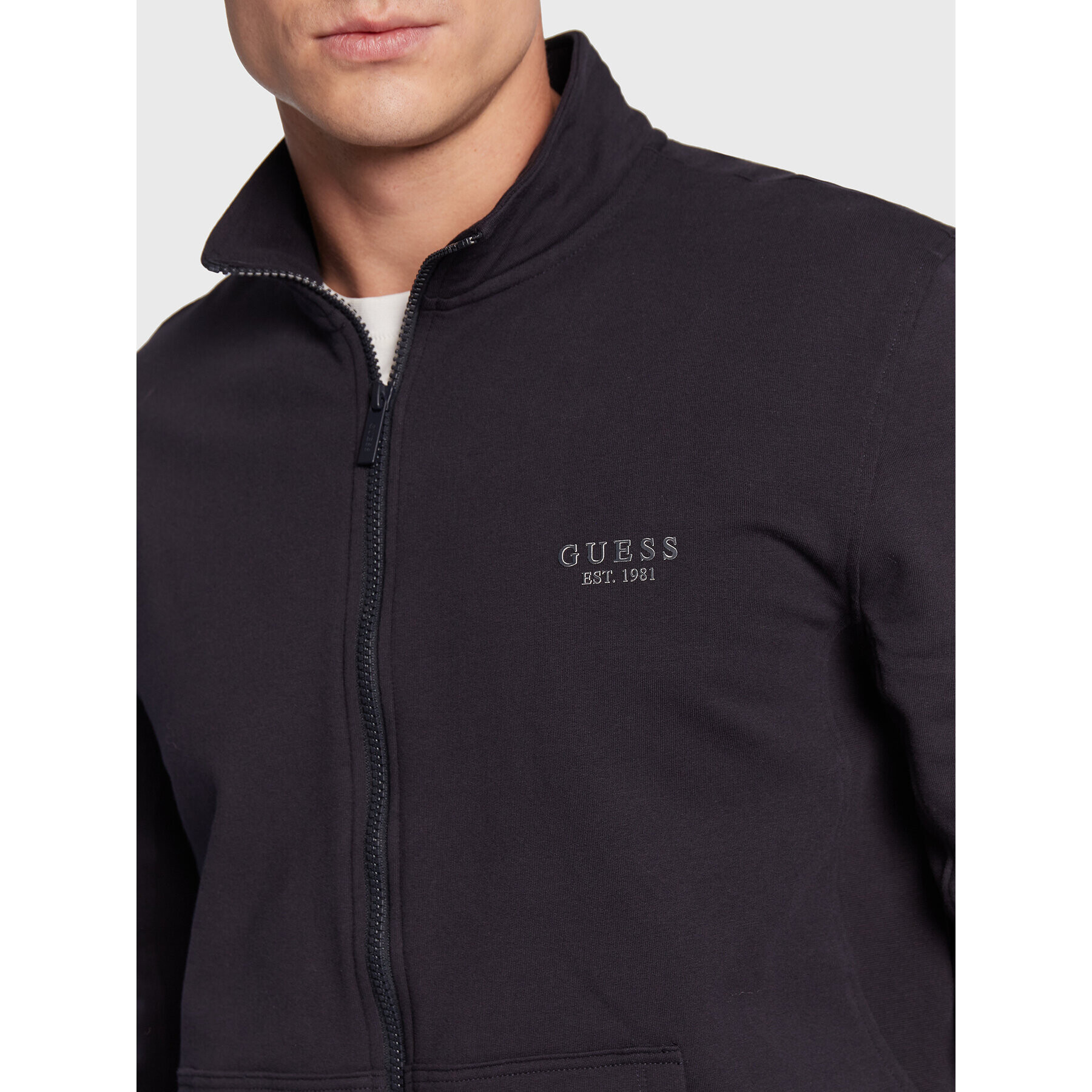 Guess Mikina M2BQ80 K7ON4 Tmavomodrá Slim Fit - Pepit.cz