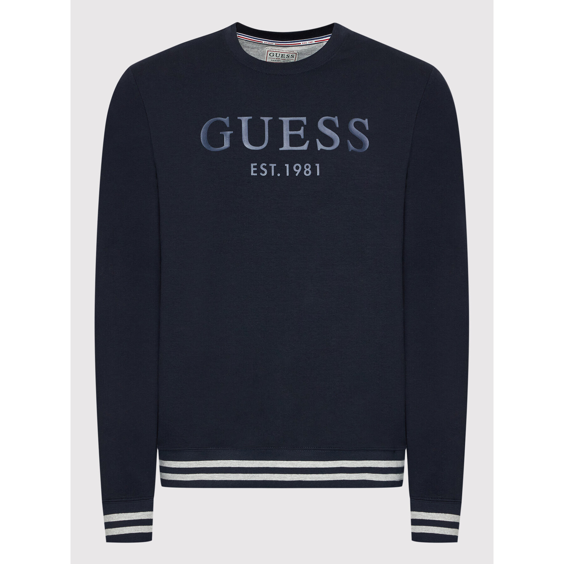 Guess Mikina M2RQ08 K6ZS1 Tmavomodrá Regular Fit - Pepit.cz