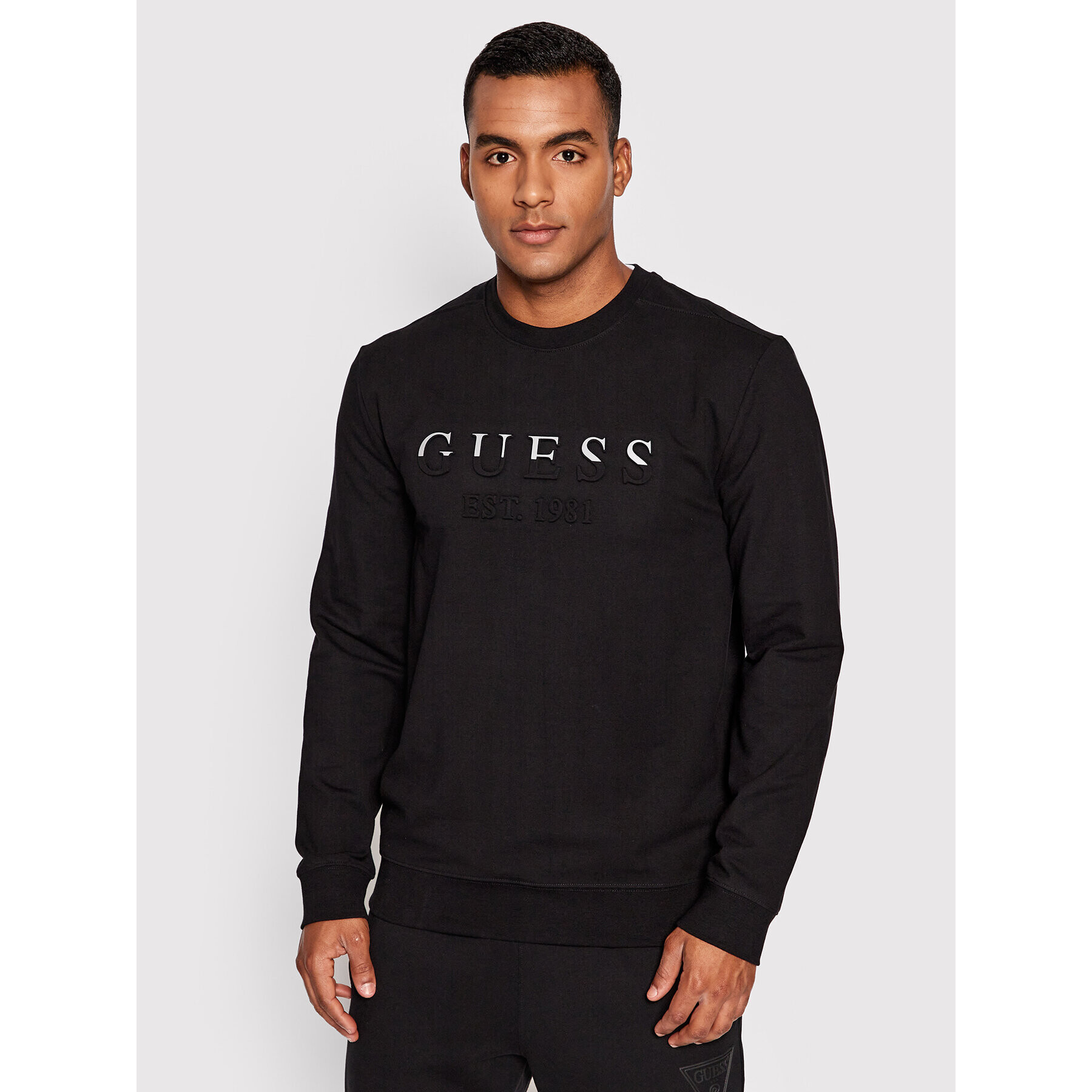 Guess Mikina M2YQ08 K6ZS1 Černá Slim Fit - Pepit.cz