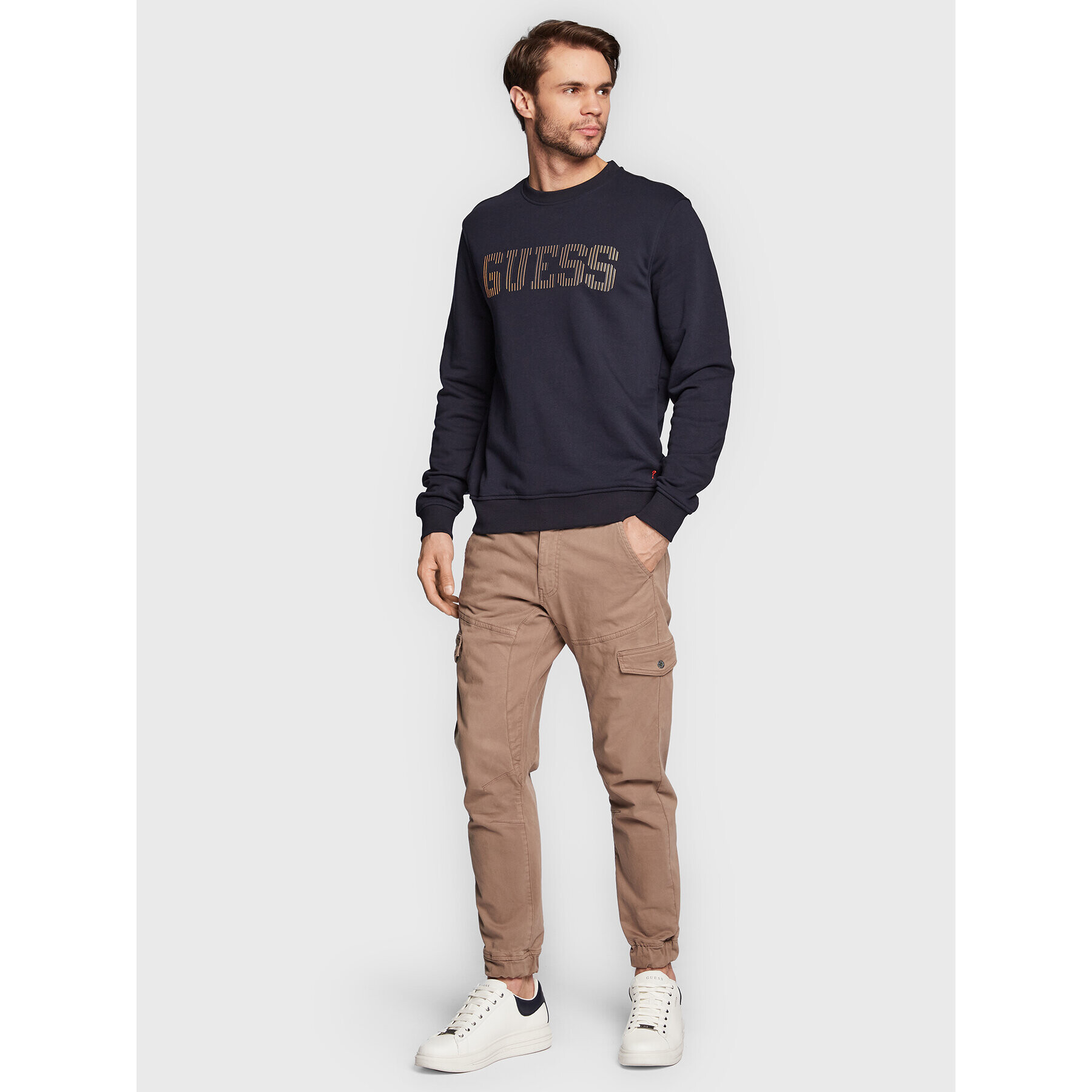 Guess Mikina M3RQ08 KBK32 Tmavomodrá Slim Fit - Pepit.cz