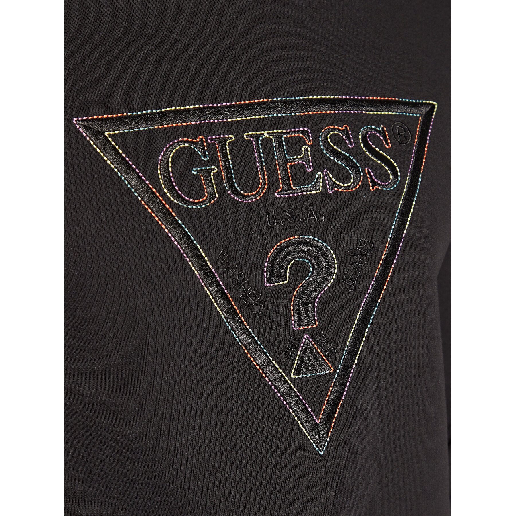 Guess Mikina M3RQ11 KBDE2 Černá Slim Fit - Pepit.cz