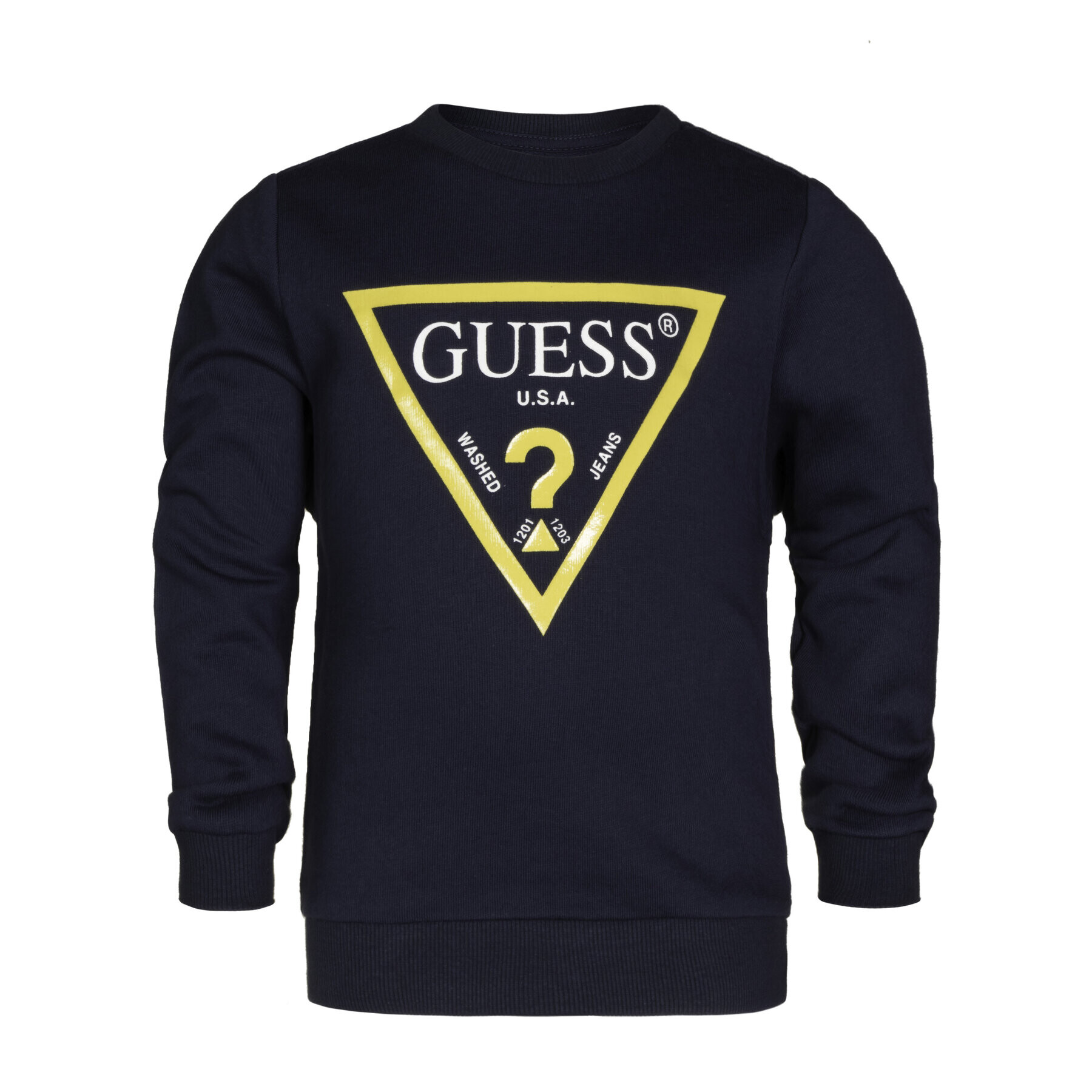 Guess Mikina N73Q10 K5WK0 Tmavomodrá Regular Fit - Pepit.cz