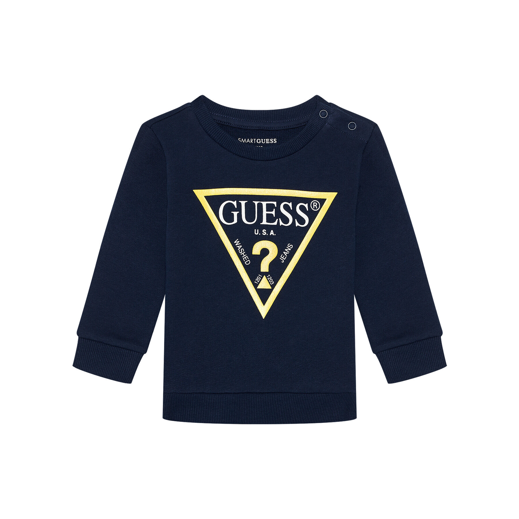 Guess Mikina N73Q10 KAUG0 Tmavomodrá Regular Fit - Pepit.cz