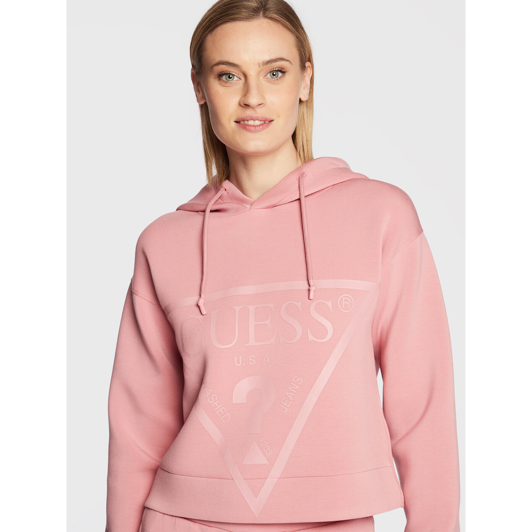 Guess Mikina New Alisa V2YQ08 K7UW2 Růžová Regular Fit - Pepit.cz