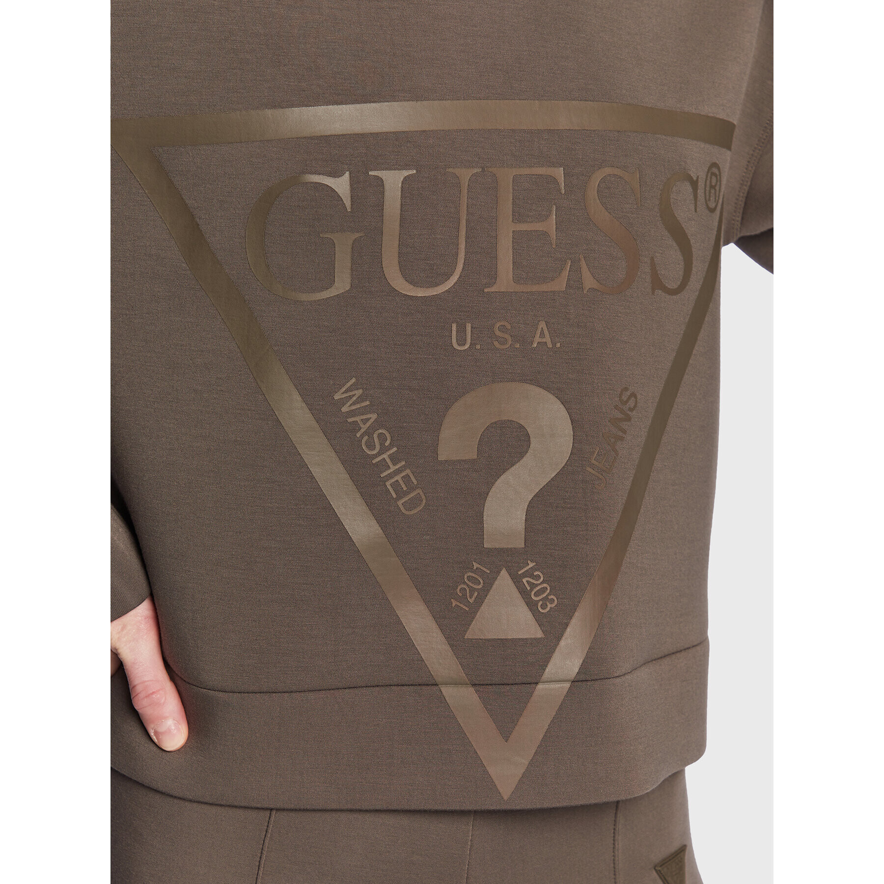 Guess Mikina New Alisa V2YQ08 K7UW2 Zelená Regular Fit - Pepit.cz