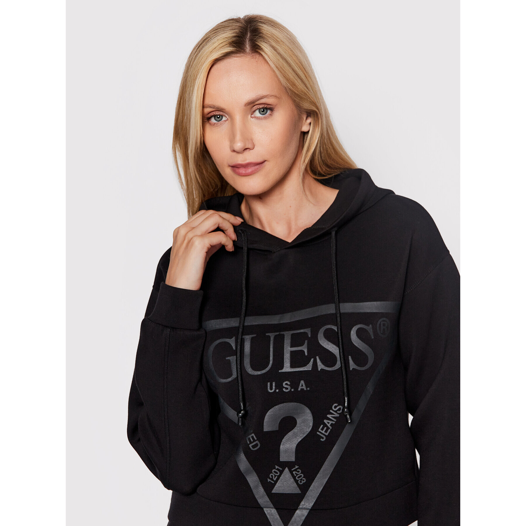 Guess Mikina New Alisa V2YQ08 KAMN2 Černá Regular Fit - Pepit.cz