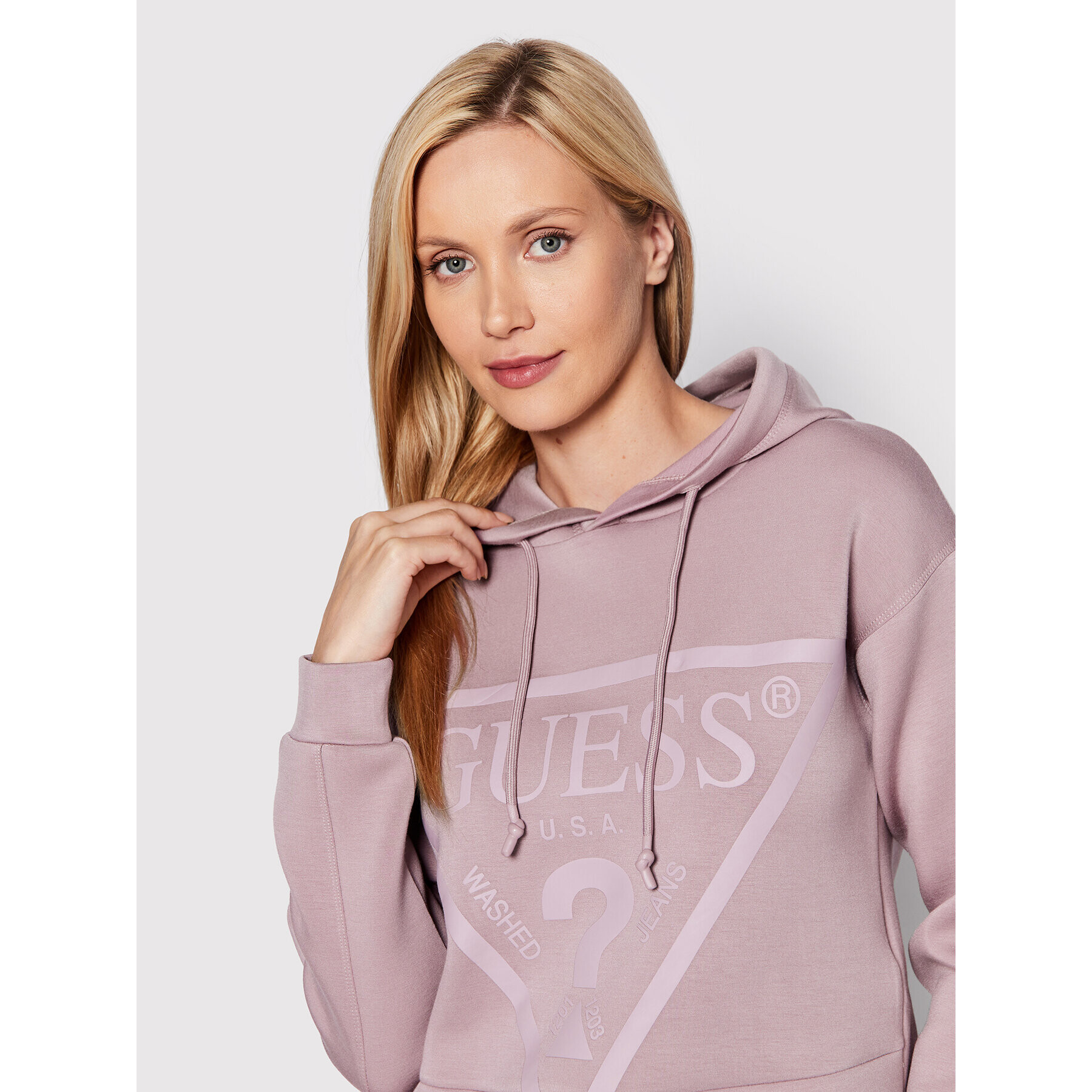 Guess Mikina New Alisa V2YQ08 KAMN2 Fialová Regular Fit - Pepit.cz