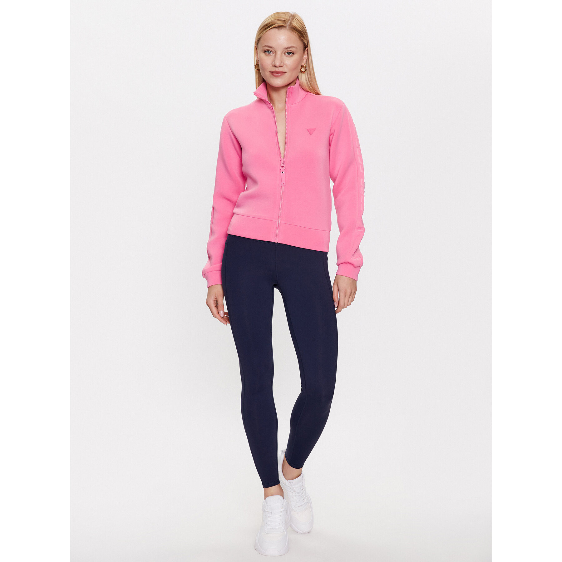 Guess Mikina New Allie V2YQ17 K7UW2 Růžová Regular Fit - Pepit.cz