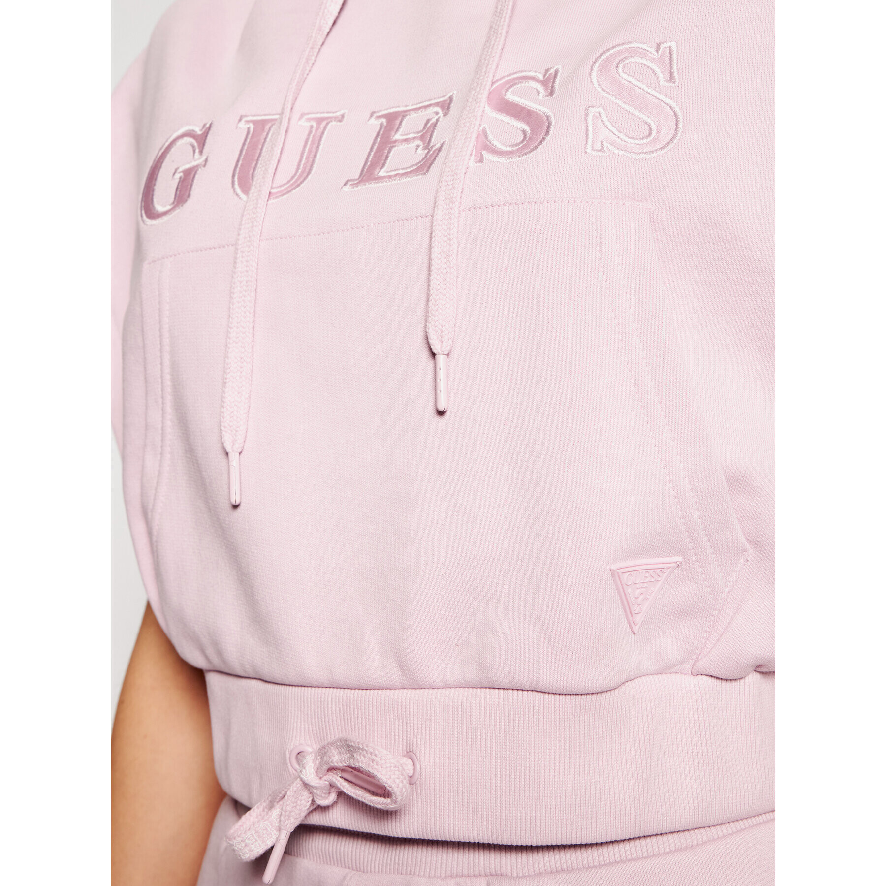 Guess Mikina O1GA00 K68I1 Růžová Loose Fit - Pepit.cz