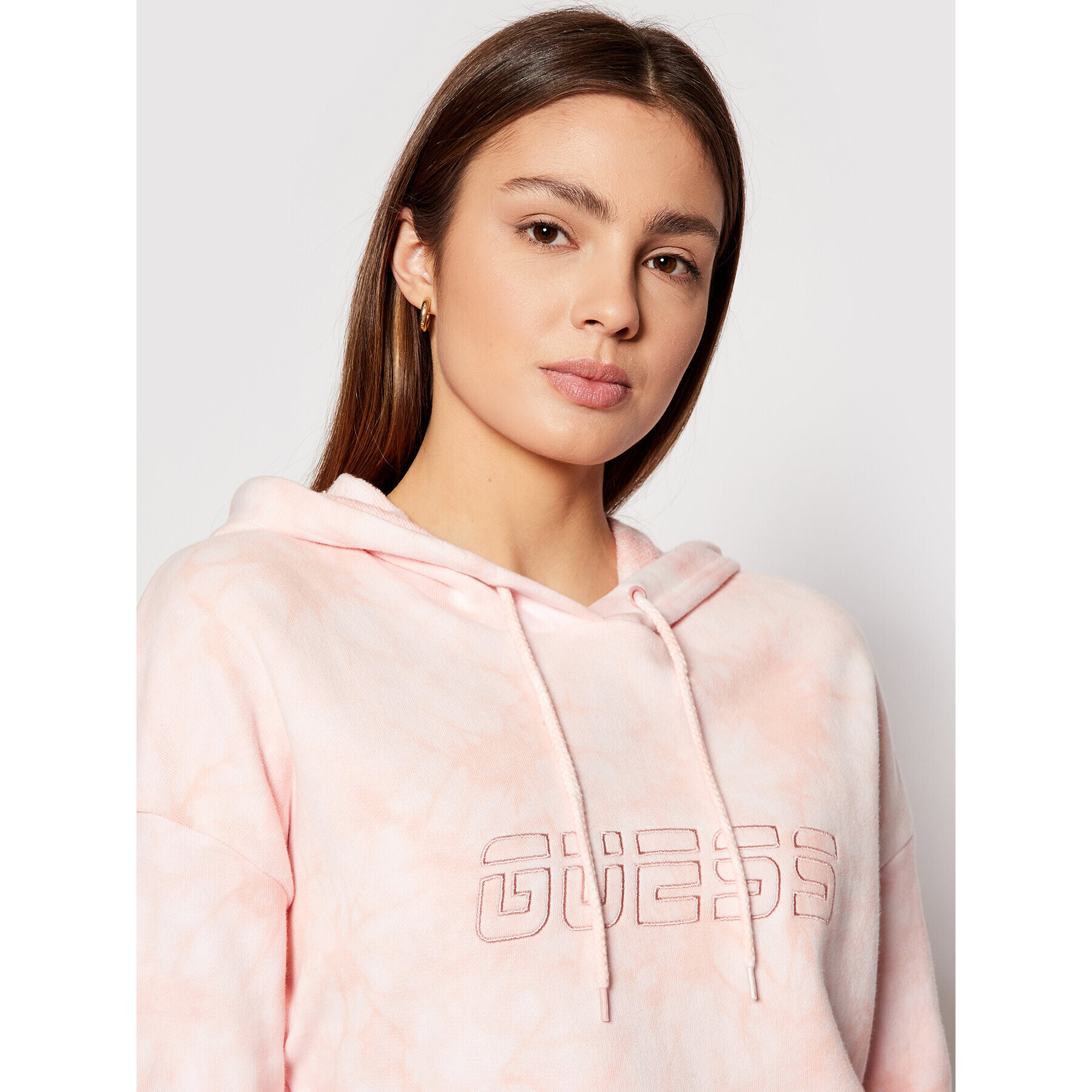 Guess Mikina O1GA39 K68I1 Růžová Regular Fit - Pepit.cz