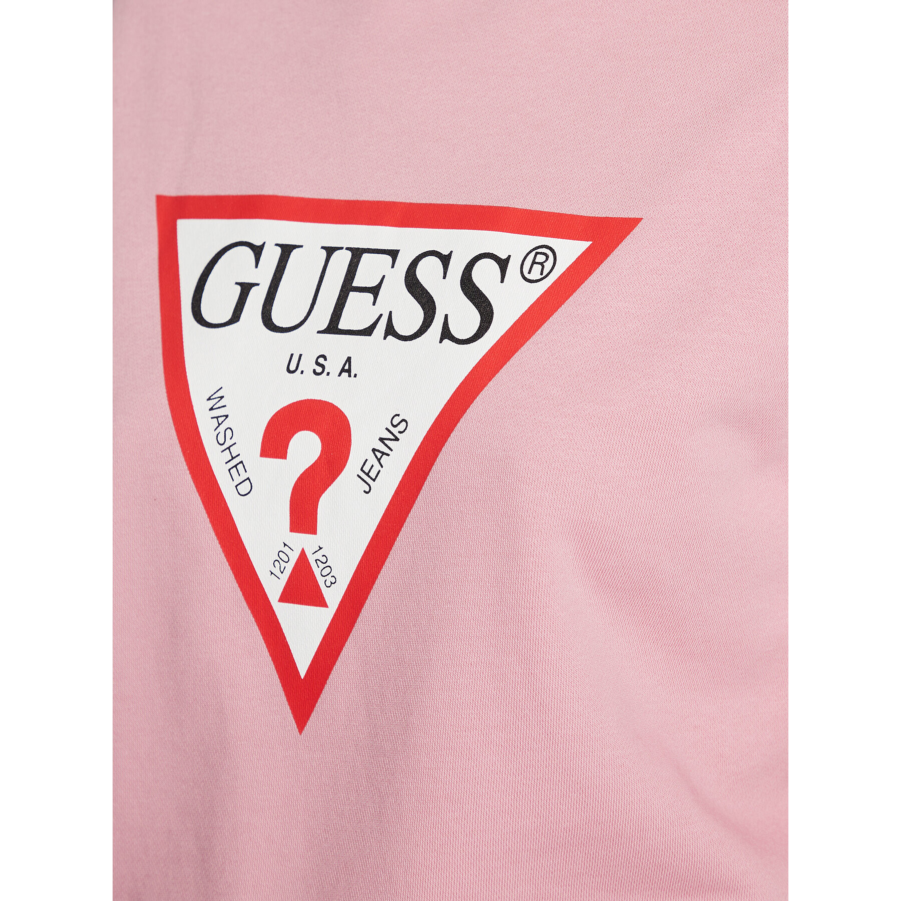 Guess Mikina Original W2YQ16 KBA10 Růžová Regular Fit - Pepit.cz