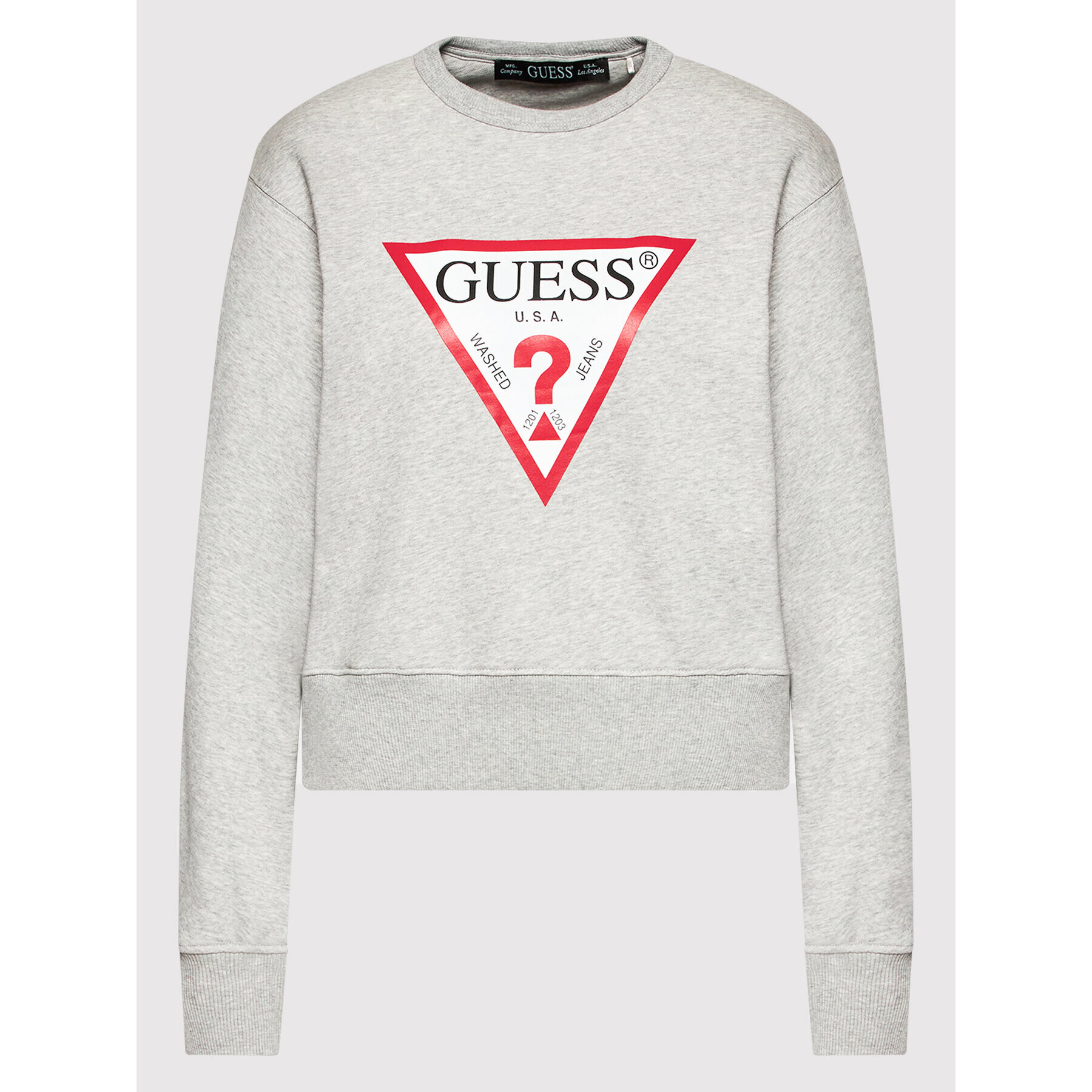 Guess Mikina Original W2YQ16 KBA10 Šedá Regular Fit - Pepit.cz