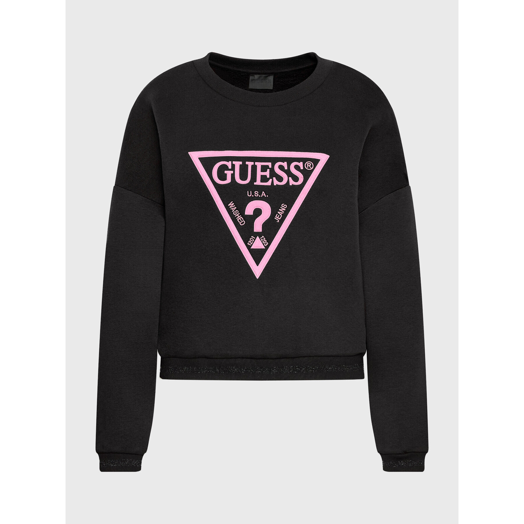 Guess Mikina Roxi W2BQ07 K9Z21 Černá Relaxed Fit - Pepit.cz