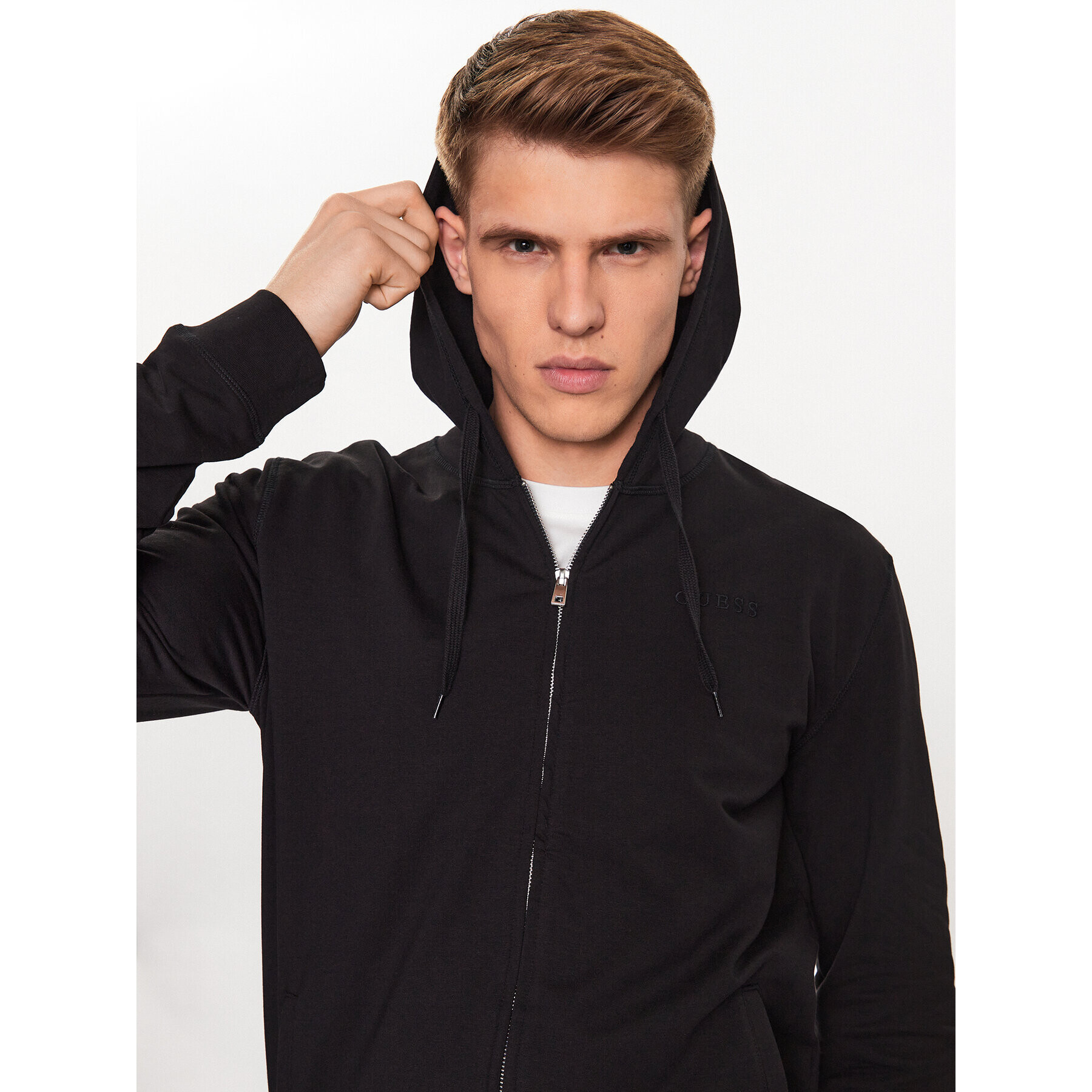 Guess Mikina U3YQ00 KBS91 Černá Regular Fit - Pepit.cz