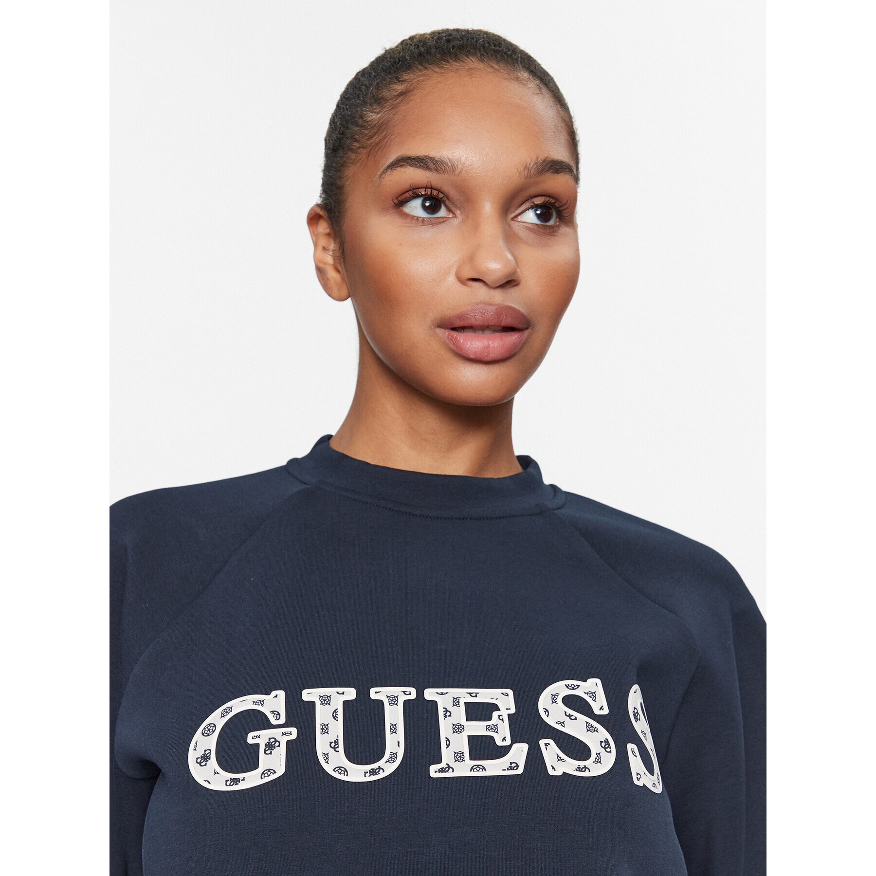 Guess Mikina V3BQ07 KBCK2 Tmavomodrá Regular Fit - Pepit.cz