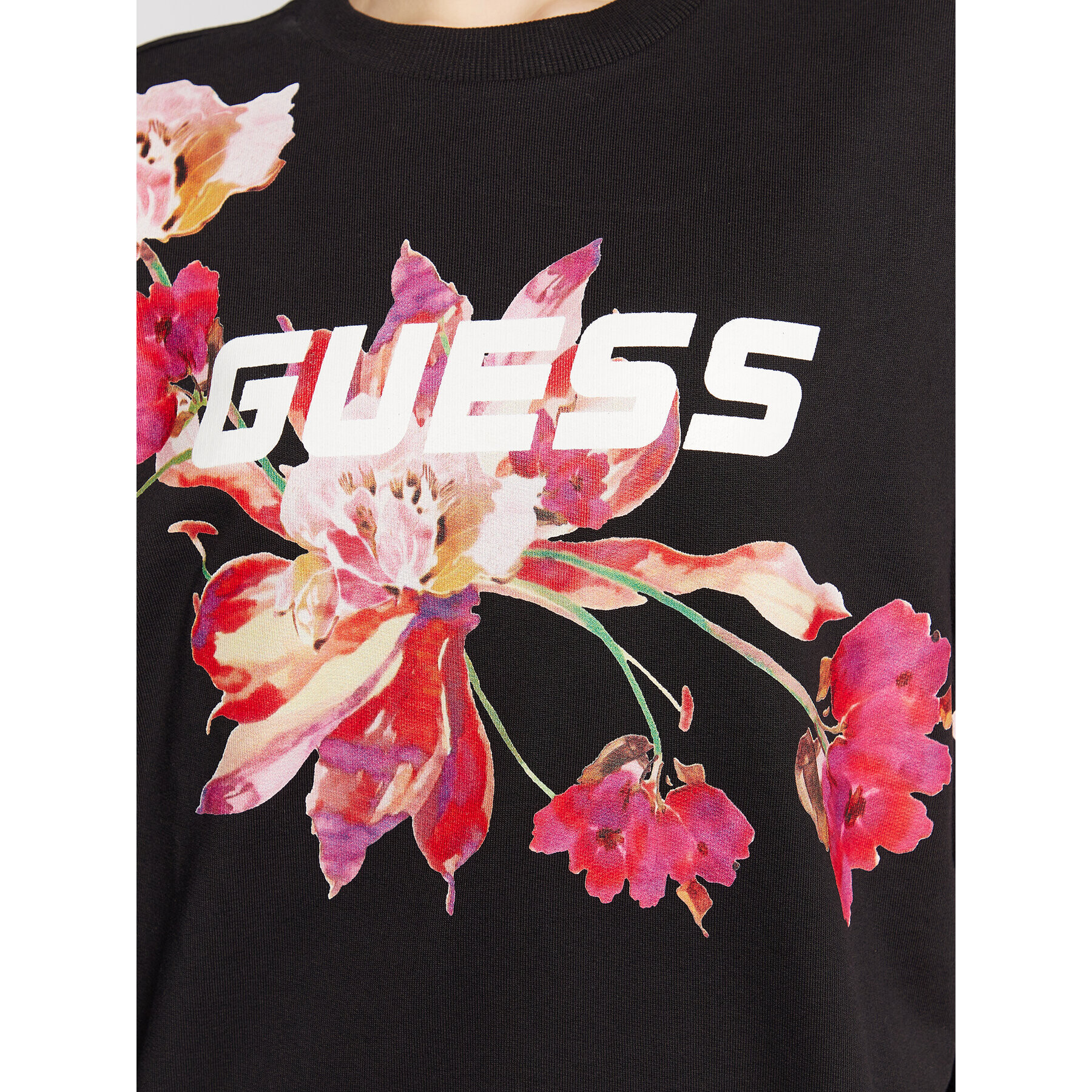 Guess Mikina V3RQ07 K68I3 Černá Loose Fit - Pepit.cz