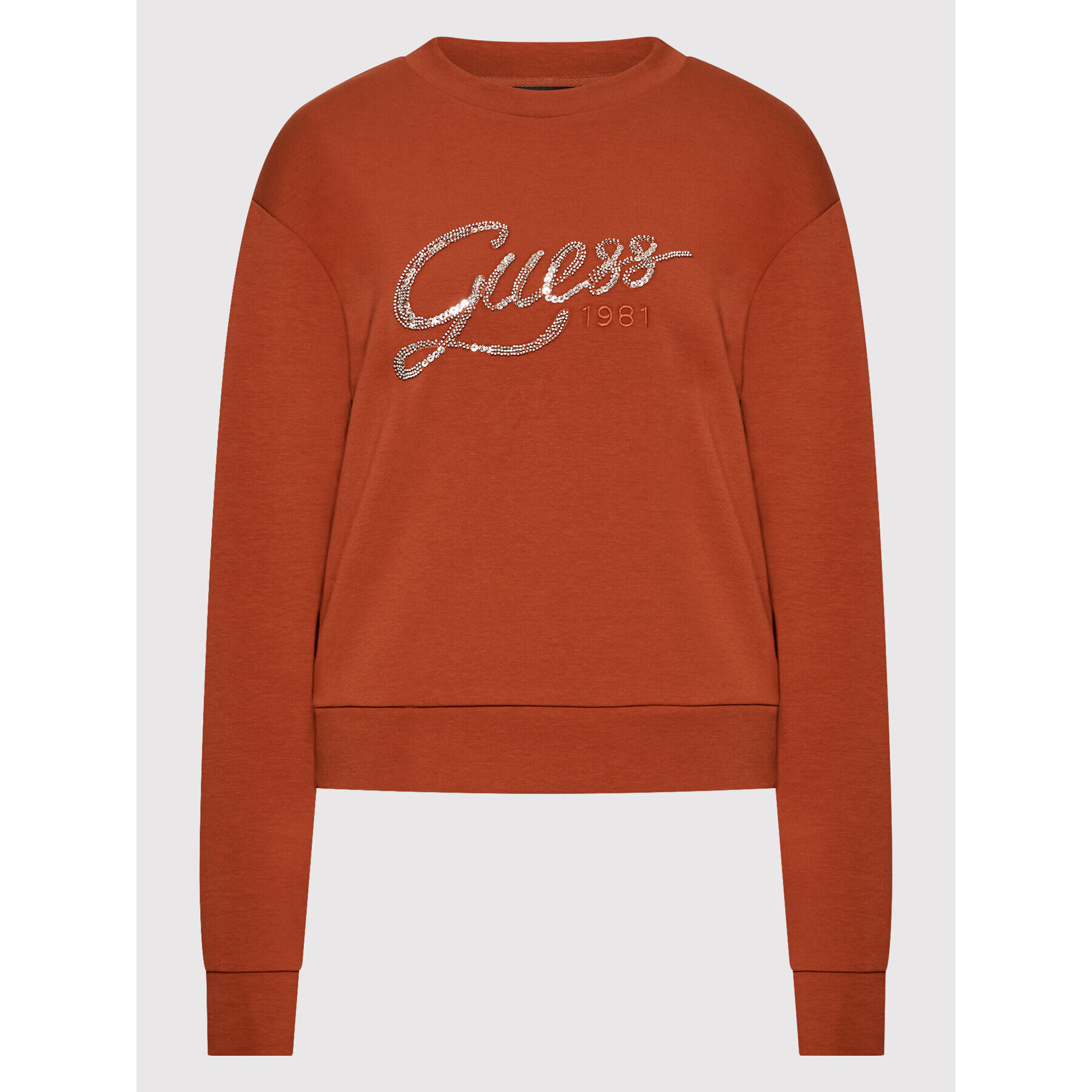 Guess Mikina W2YQ13 KB932 Červená Regular Fit - Pepit.cz