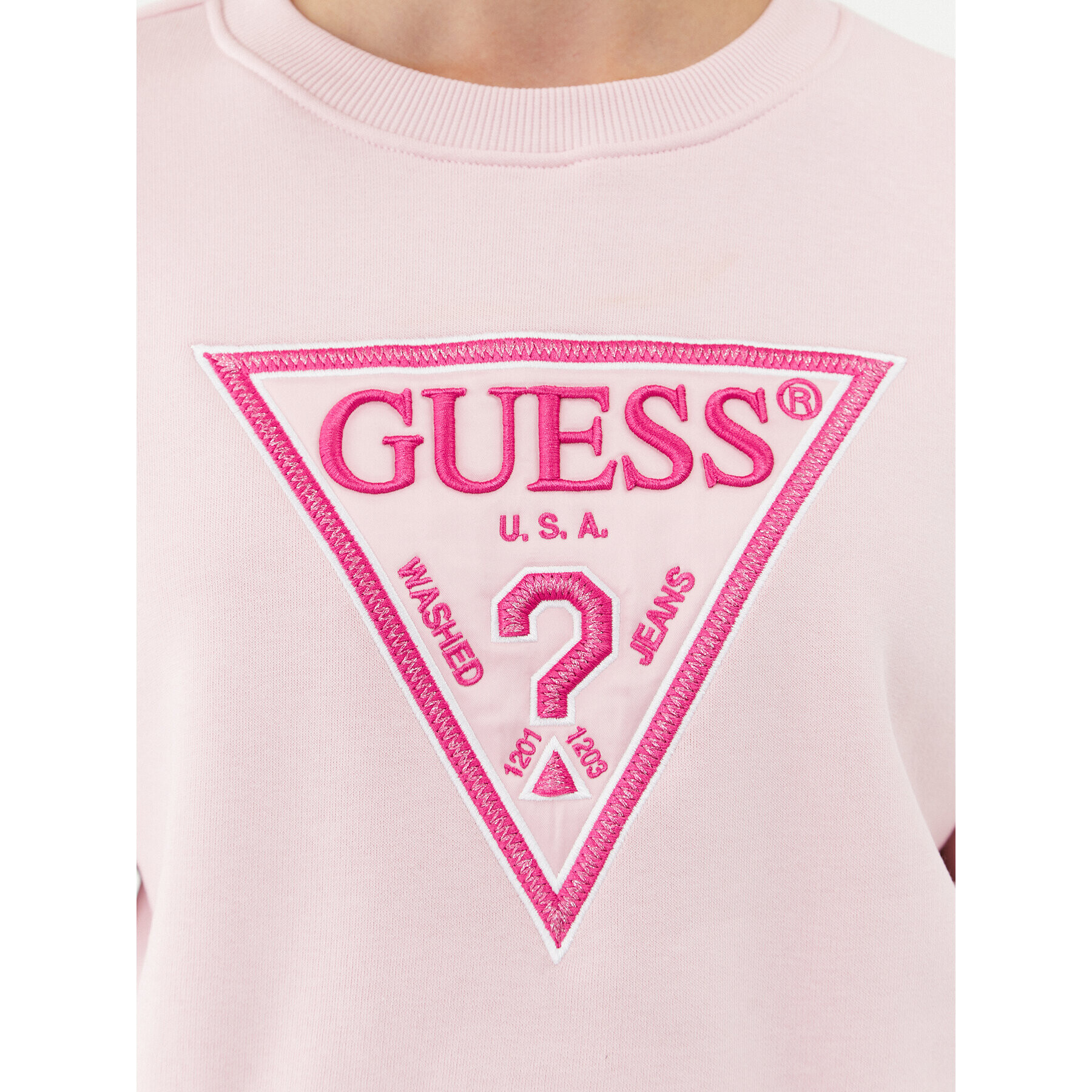 Guess Mikina W3BQ11 K9Z21 Růžová Regular Fit - Pepit.cz