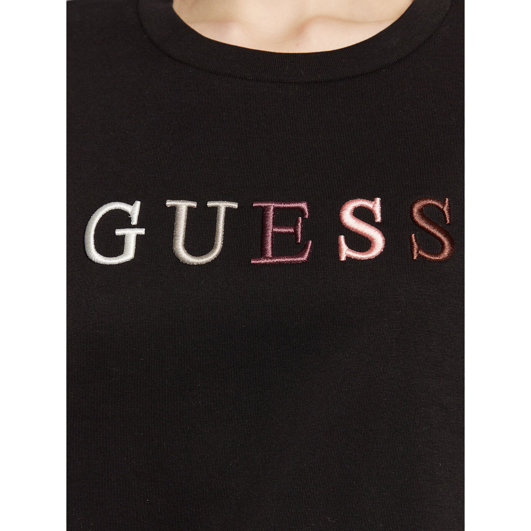 Guess Mikina W3RQ05 K9Z22 Černá Regular Fit - Pepit.cz