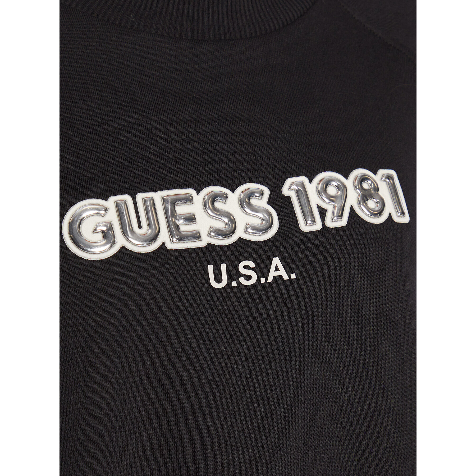 Guess Mikina W3RQ06 KBK30 Černá Regular Fit - Pepit.cz