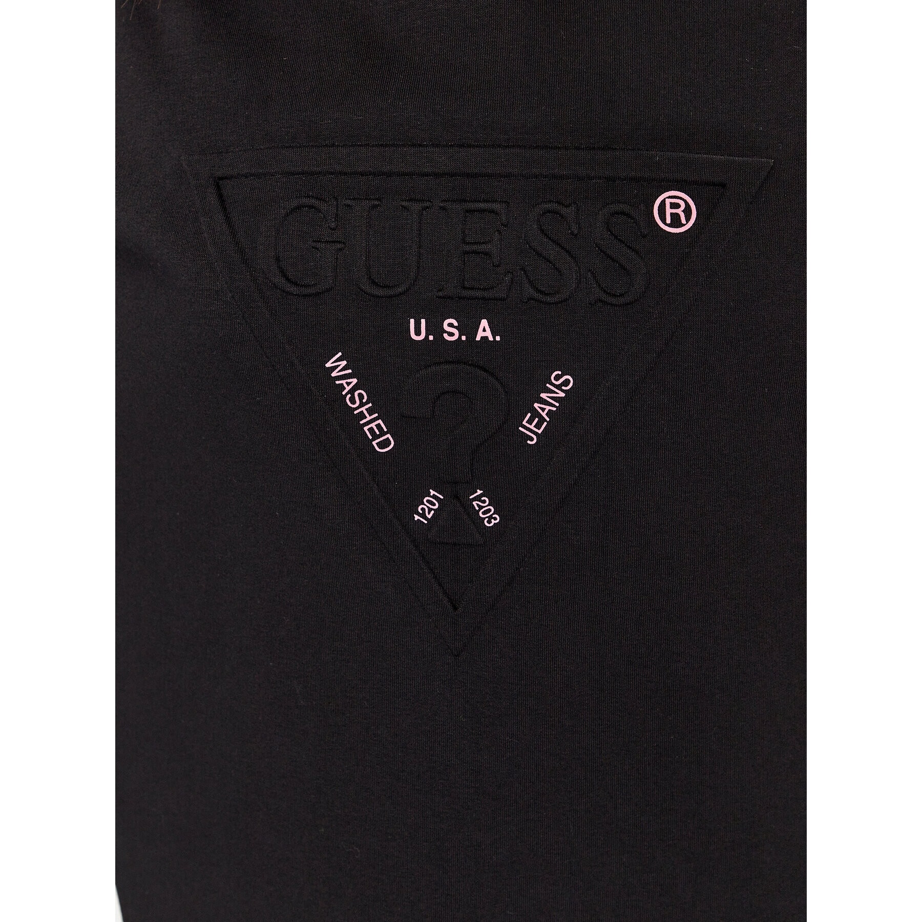 Guess Mikina W3YQ09 K9Z21 Černá Regular Fit - Pepit.cz