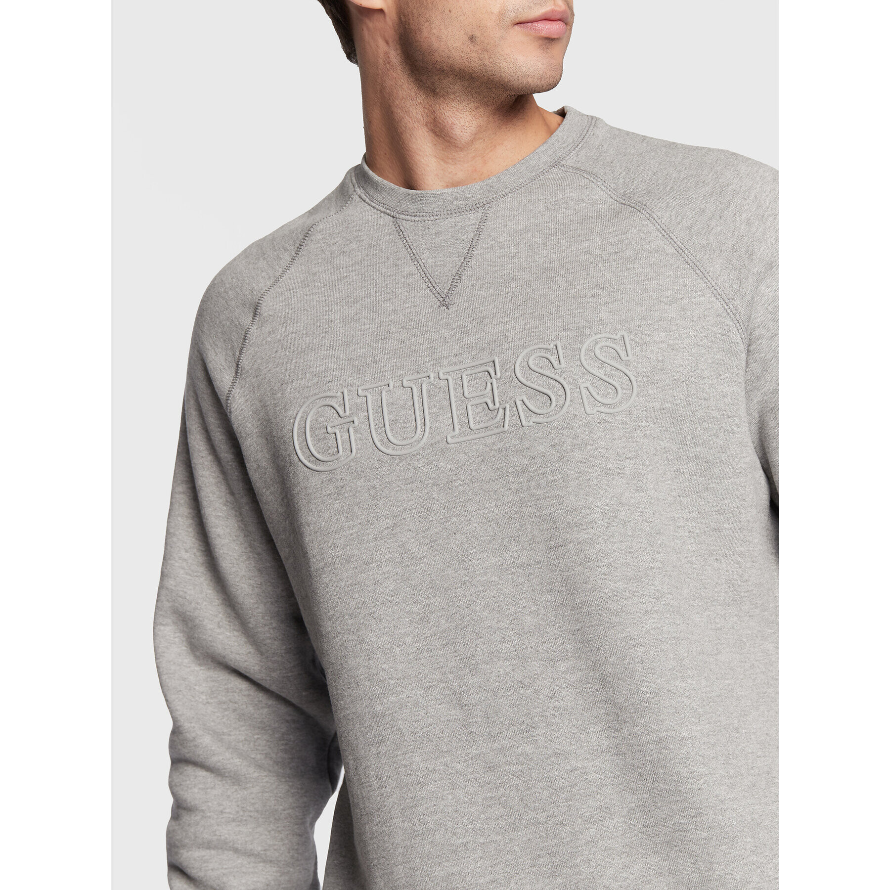 Guess Mikina Z2YQ27 K9V31 Šedá Regular Fit - Pepit.cz