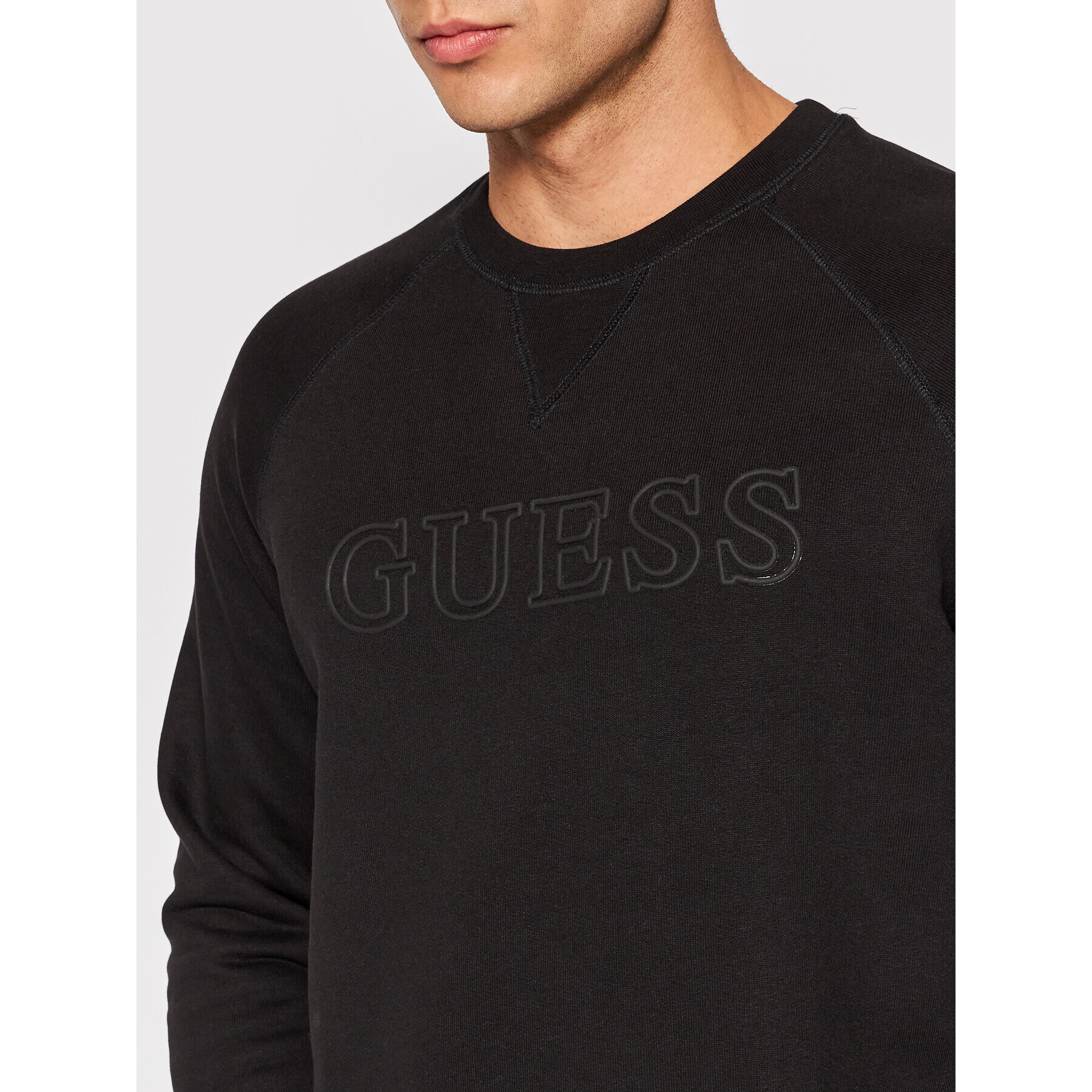 Guess Mikina Z2YQ27 KAIJ1 Černá Regular Fit - Pepit.cz