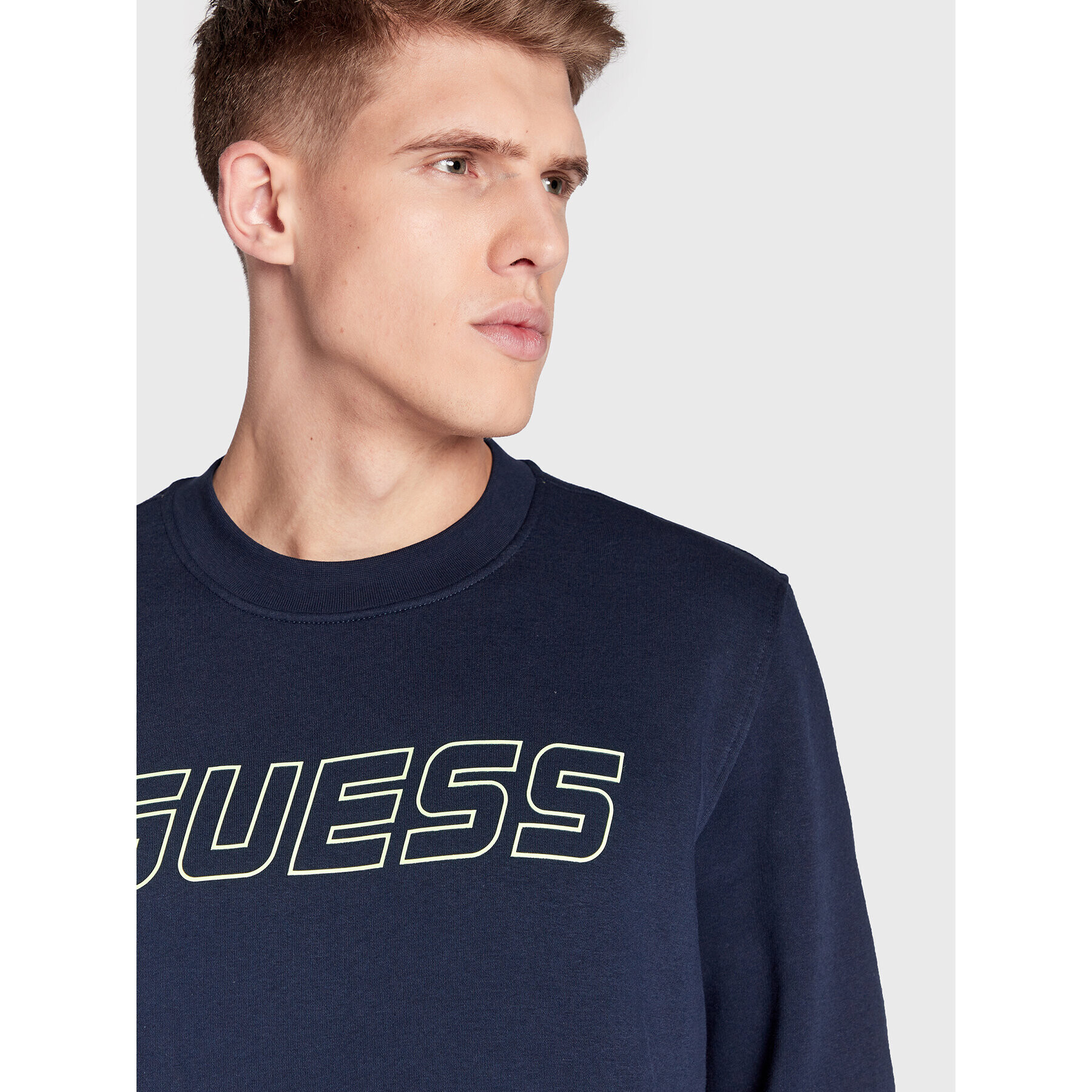 Guess Mikina Z3RQ19 K9Z22 Tmavomodrá Regular Fit - Pepit.cz