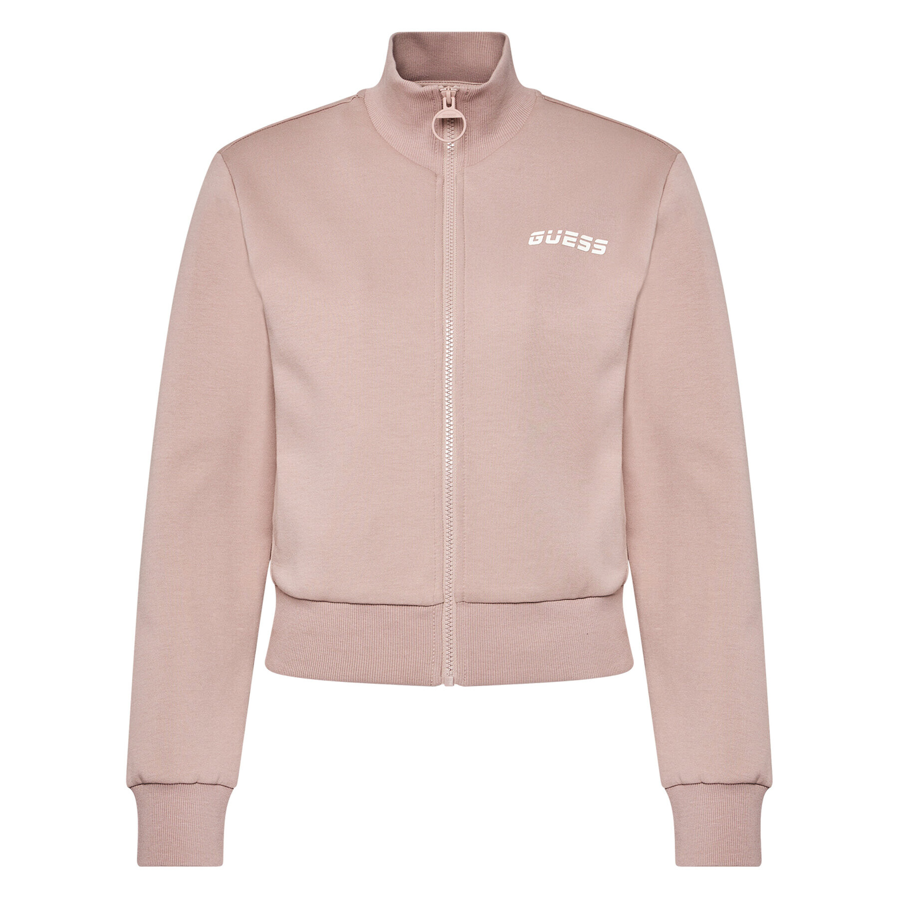 Guess Mikina Zip O1GA81 KA3P1 Růžová Regular Fit - Pepit.cz