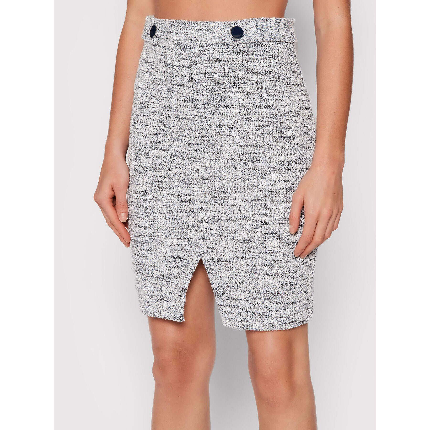 Guess Mini sukně Elis W1BD13 KAUN0 Modrá Slim Fit - Pepit.cz