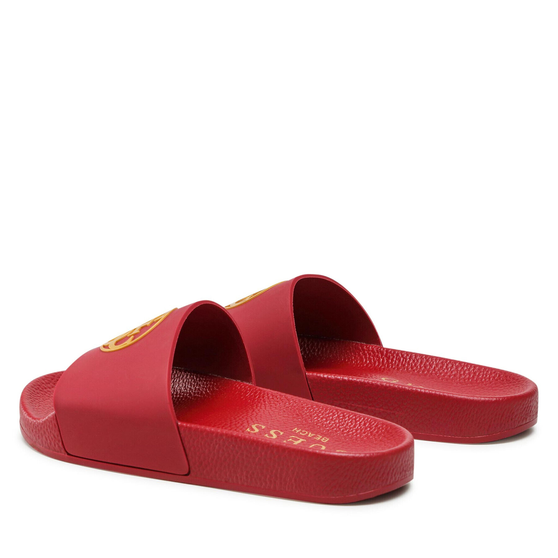 Guess Nazouváky 4G Logo Beach Slippers E2GZ01 BB00F Bordó - Pepit.cz